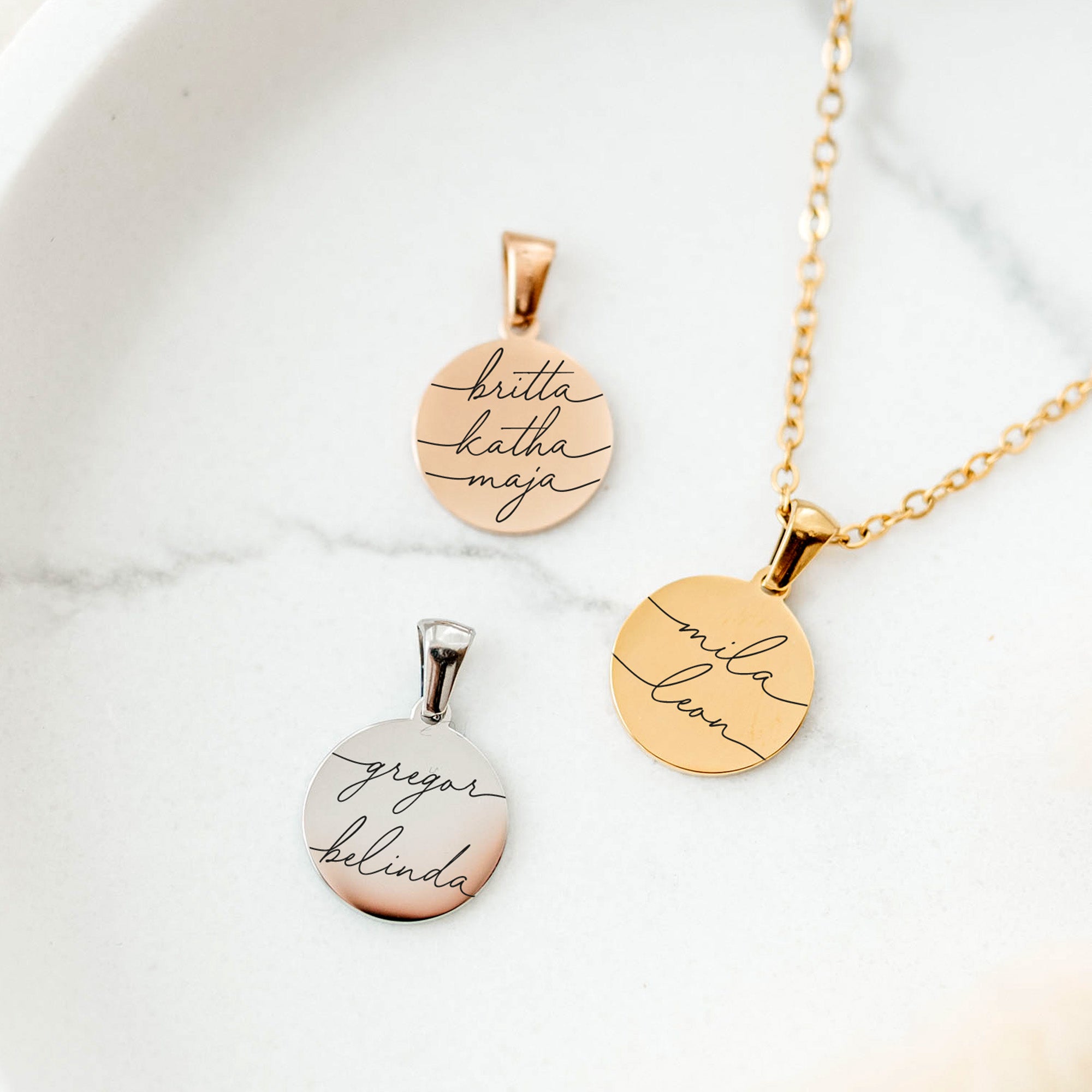 Personalisierte Kette mit Gravur | Name Swash