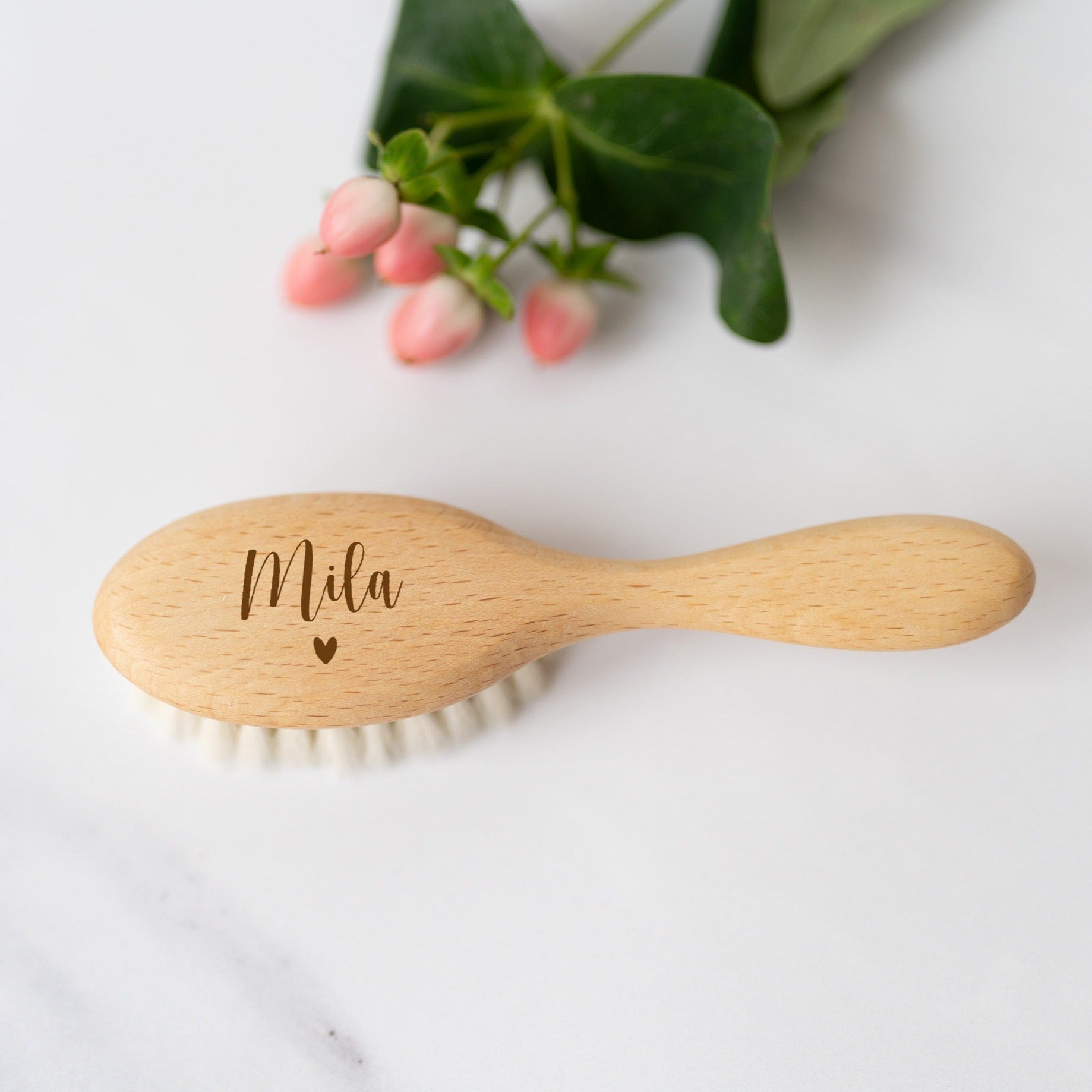 Babybürste | Name Herz