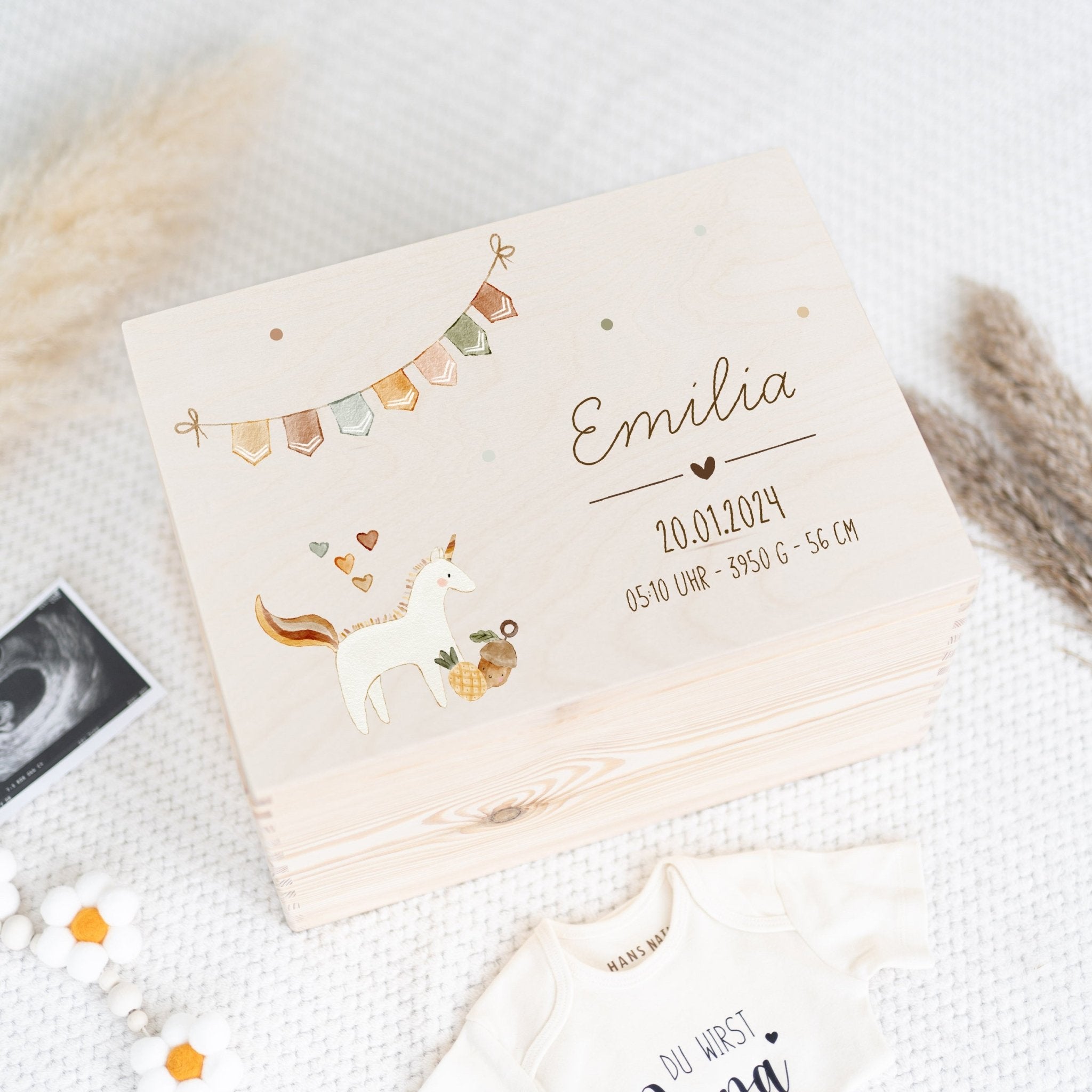 Erinnerungskiste | Einhorn Geburtsdaten