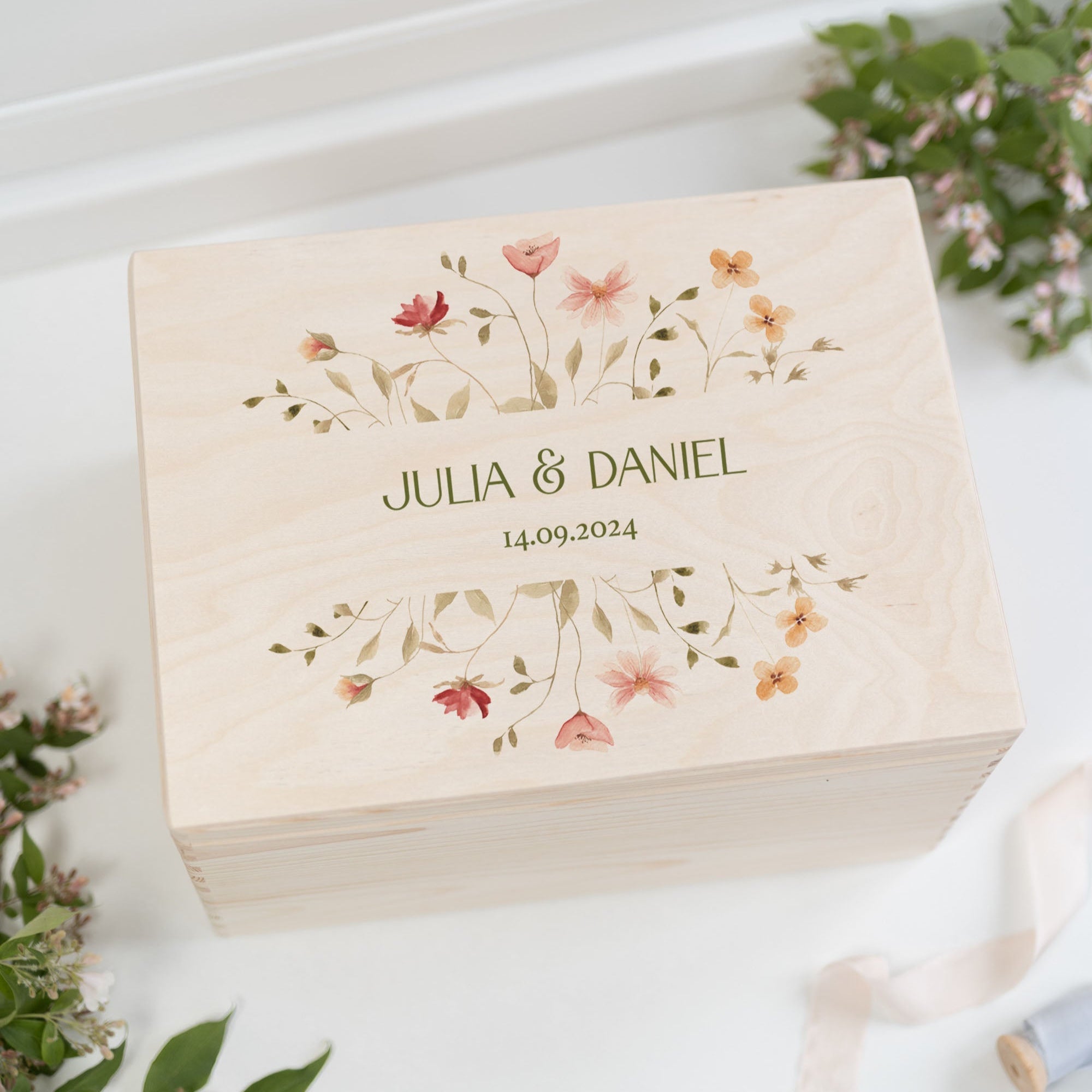 Erinnerungskiste | Hochzeit Wildblumen