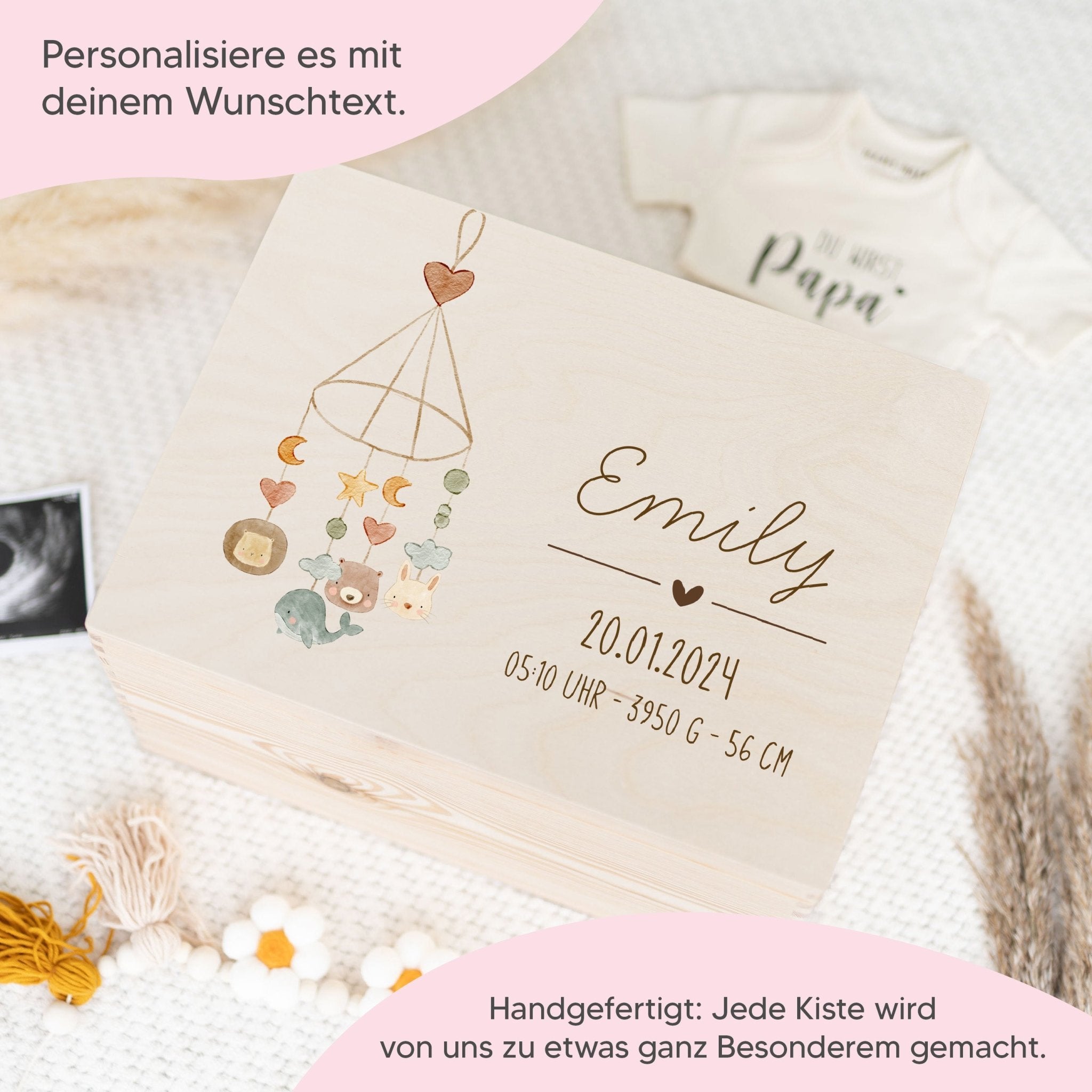 Erinnerungskiste | Mobilé Geburtsdaten