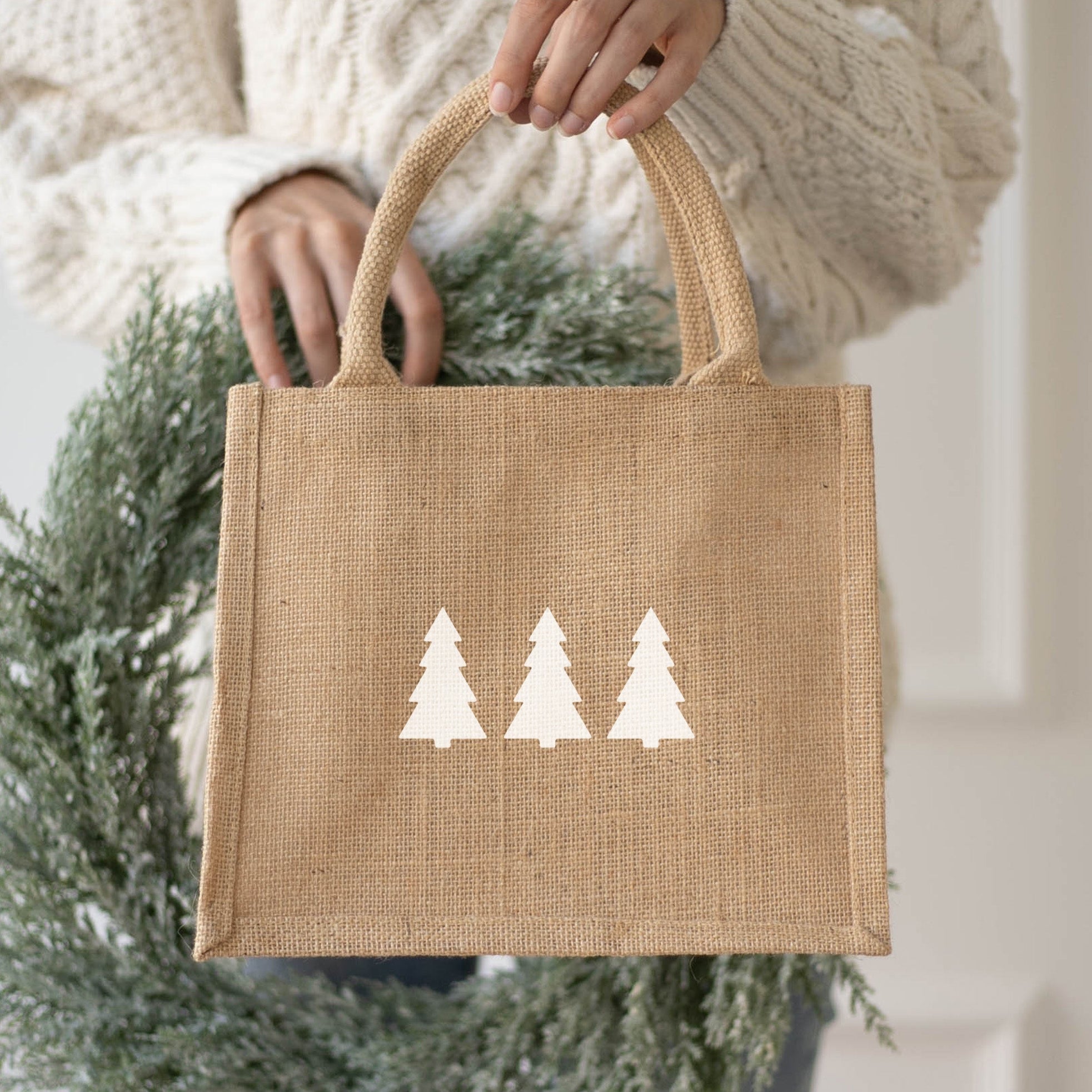 Geschenktasche Natur | Tannenbäume