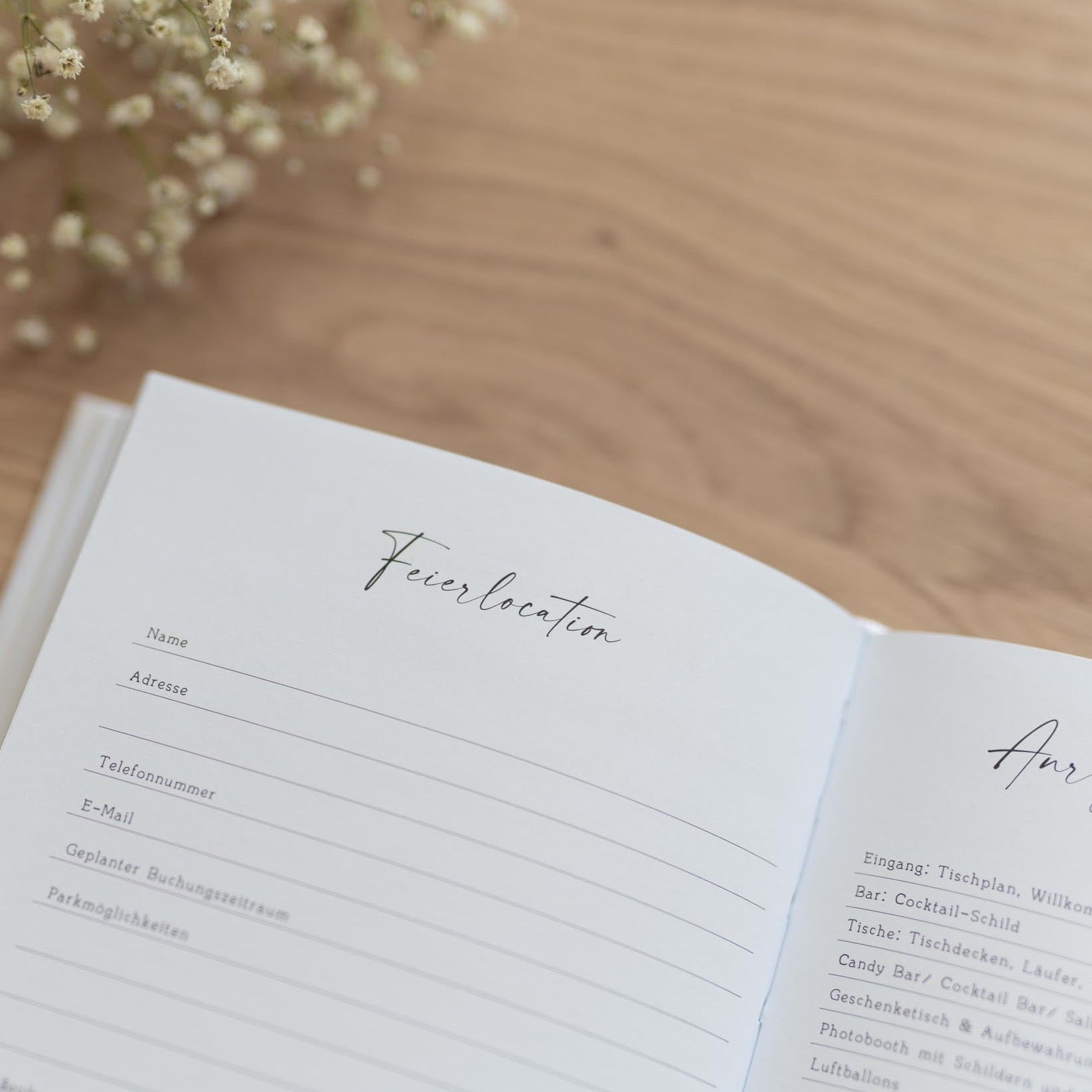 Hochzeitsplaner A5 | White Linen