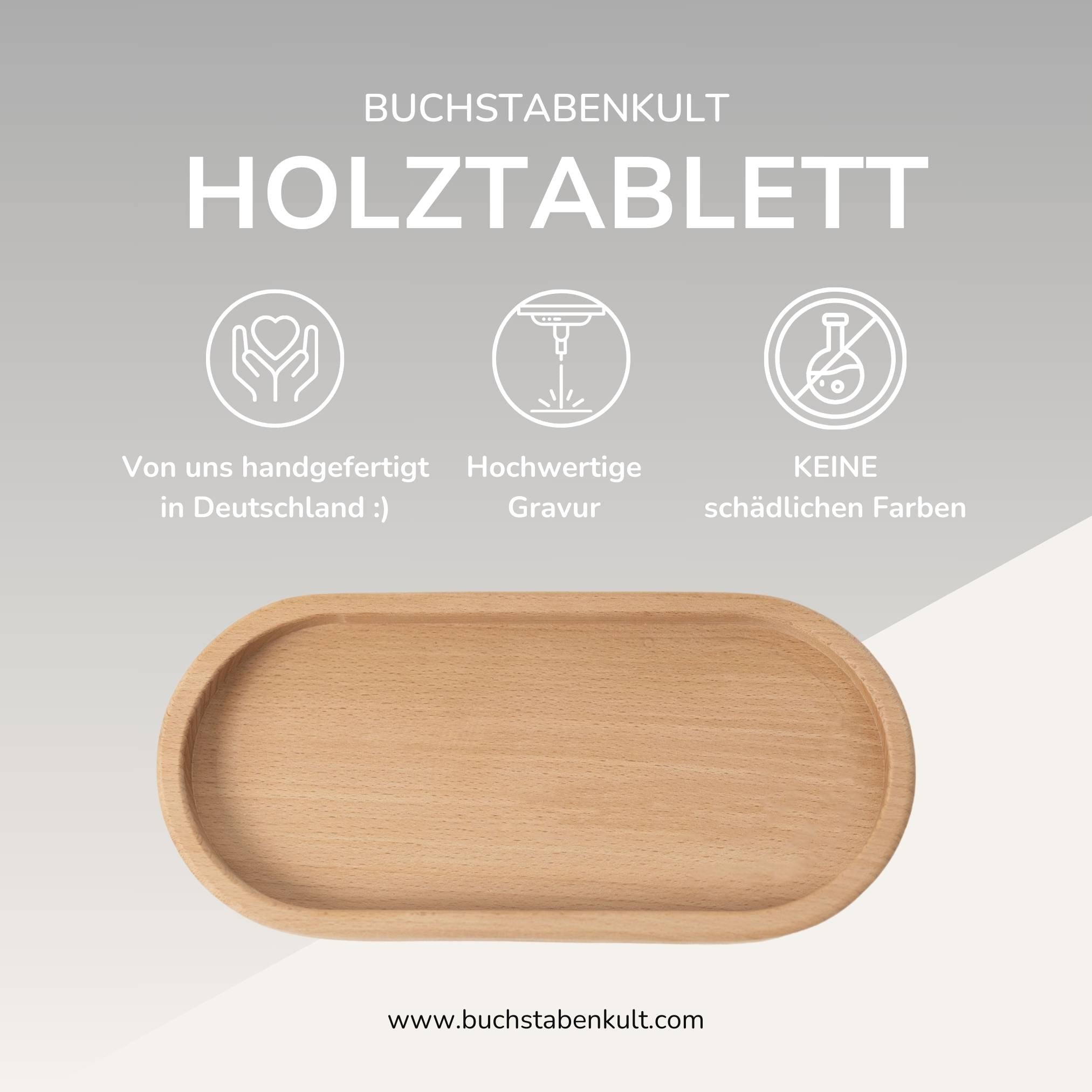 Holz Tablett | Danke Mama