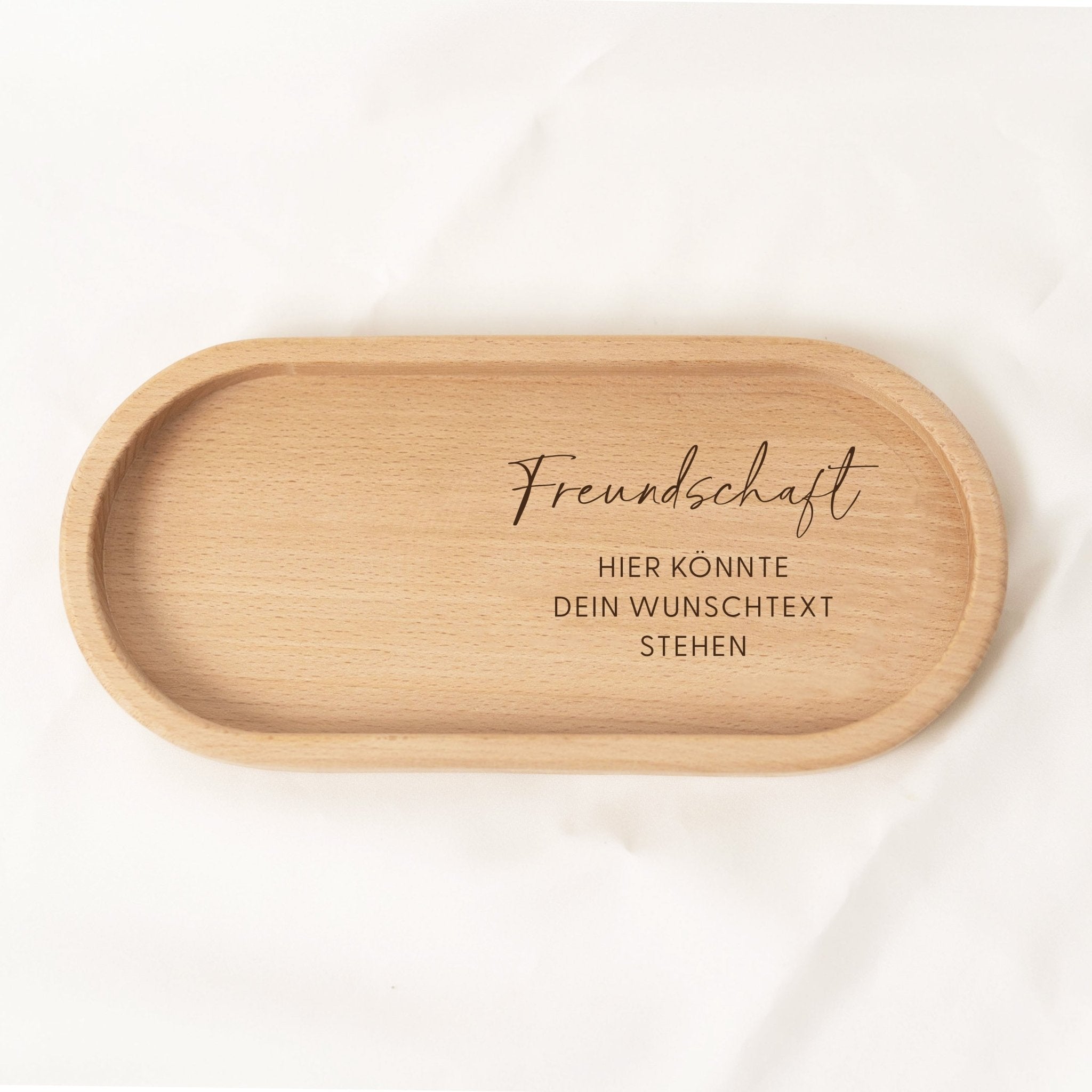 Holz Tablett | Freundschaft