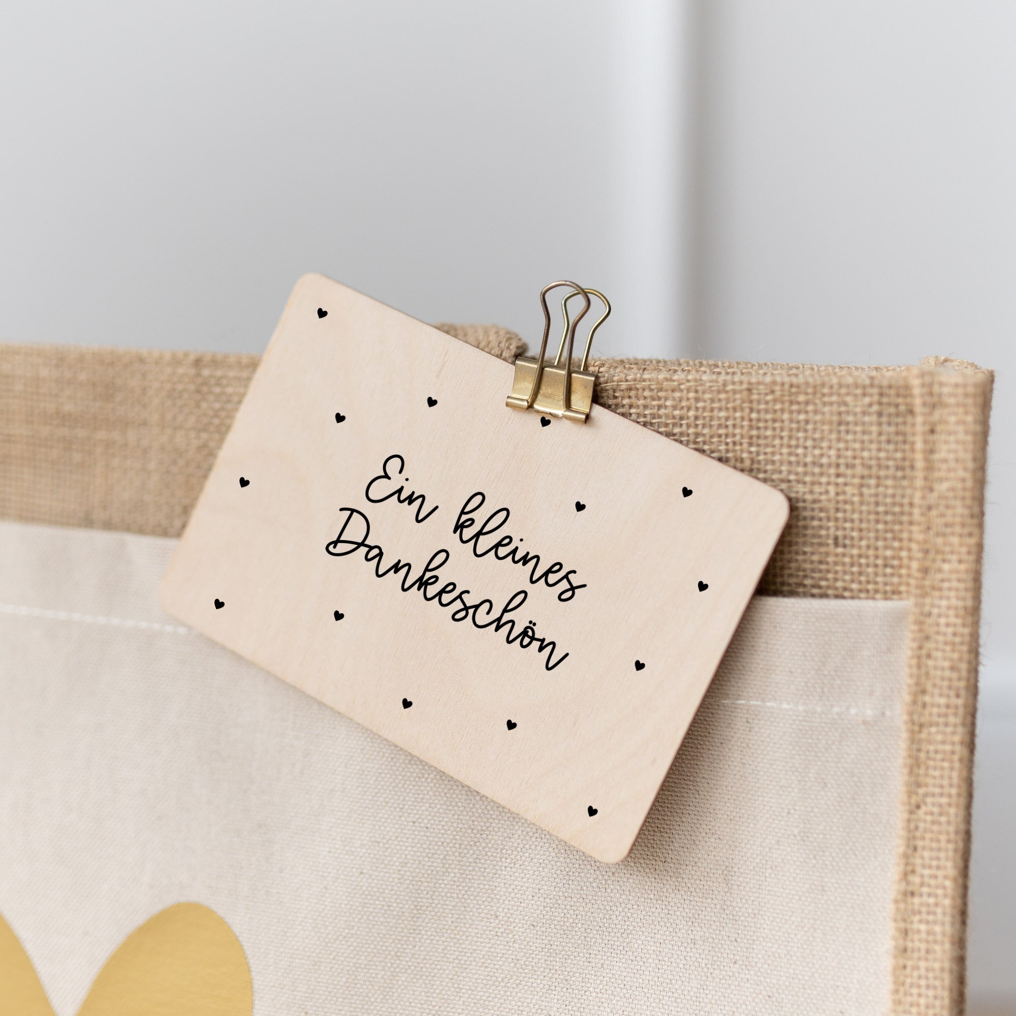 Holzkarte | Kleines Dankeschön