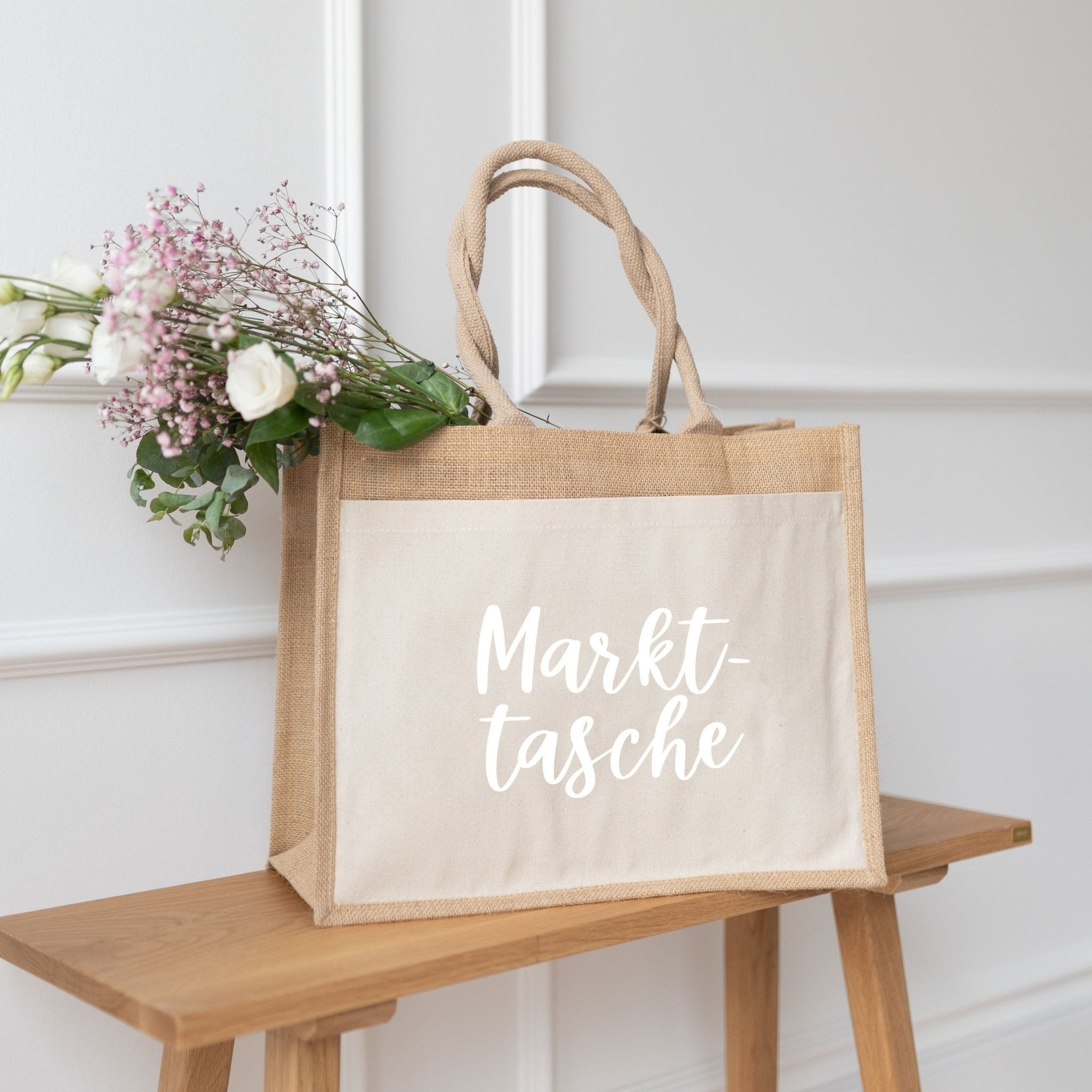 Jutetasche | Markttasche Lettering