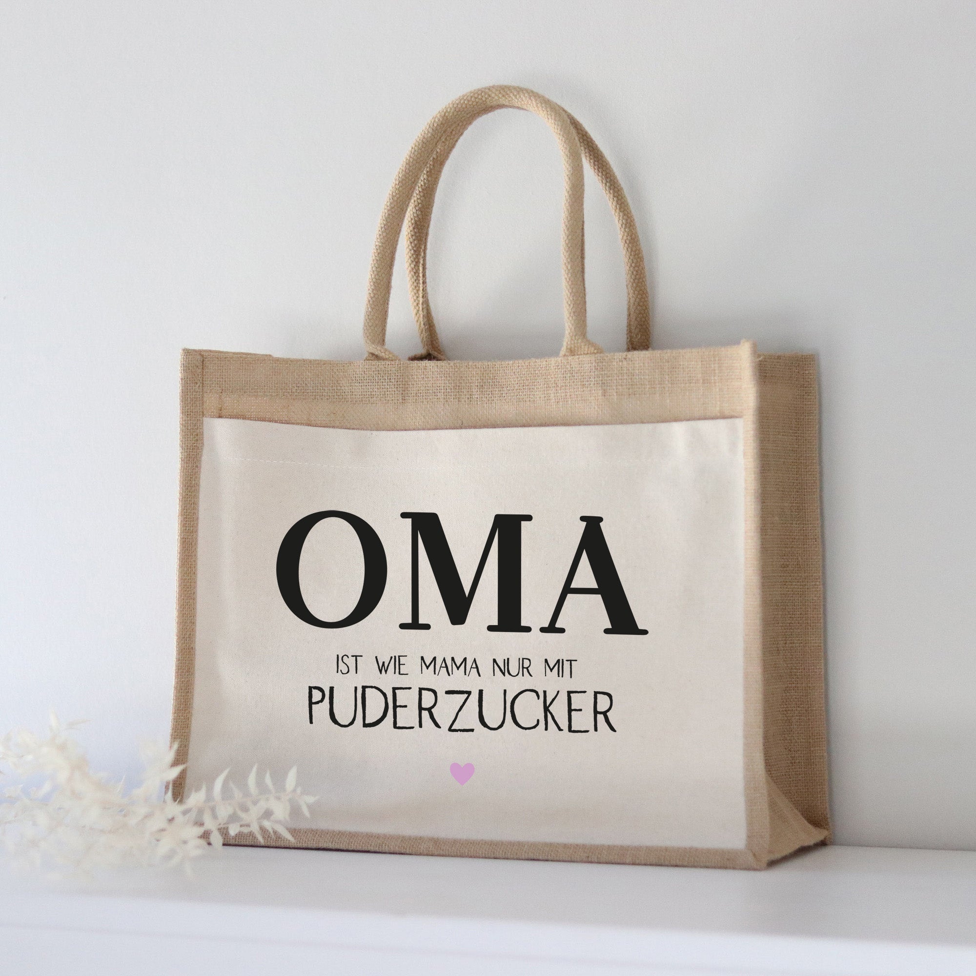 Jutetasche | OMA Puderzucker