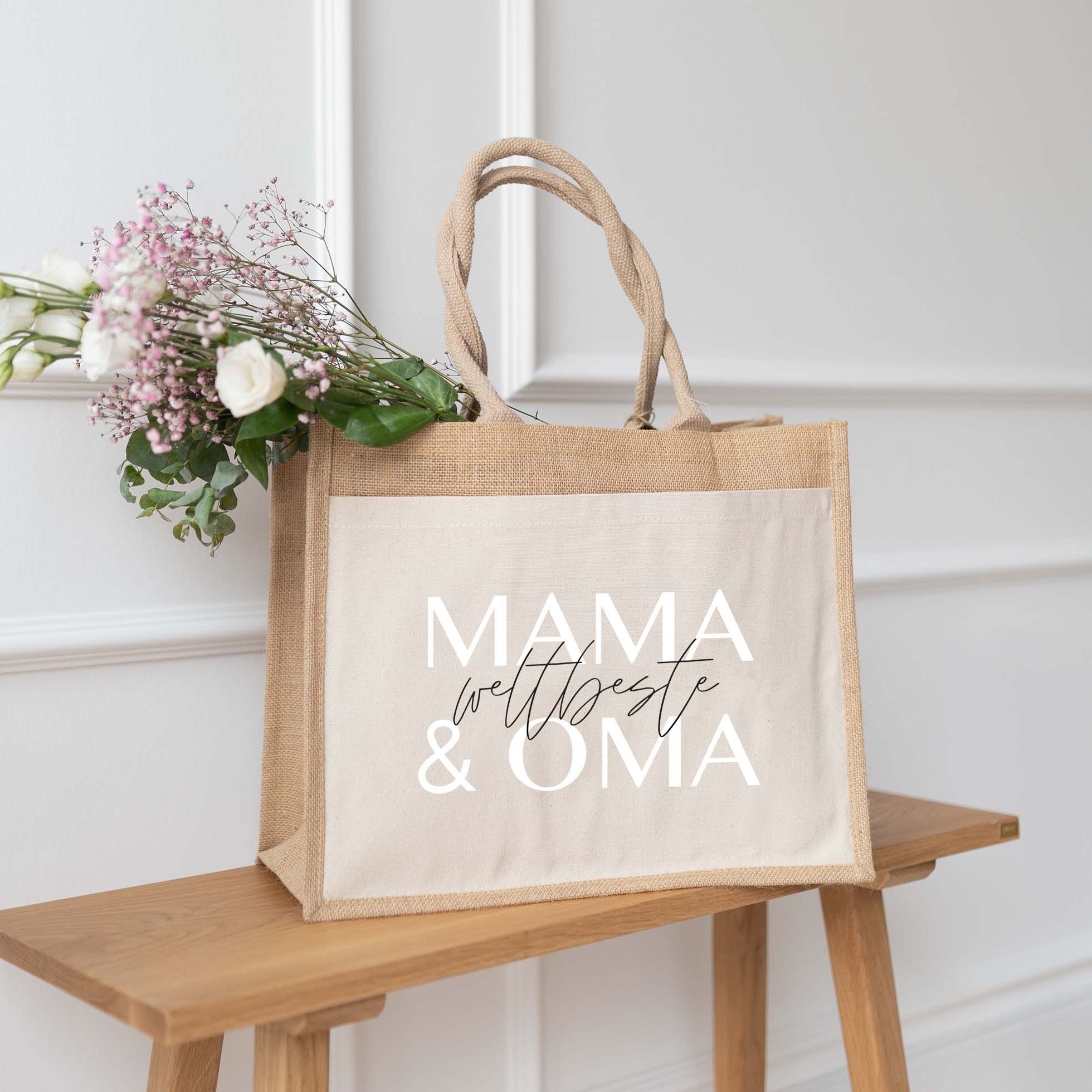 Jutetasche | Weltbeste Mama & Oma