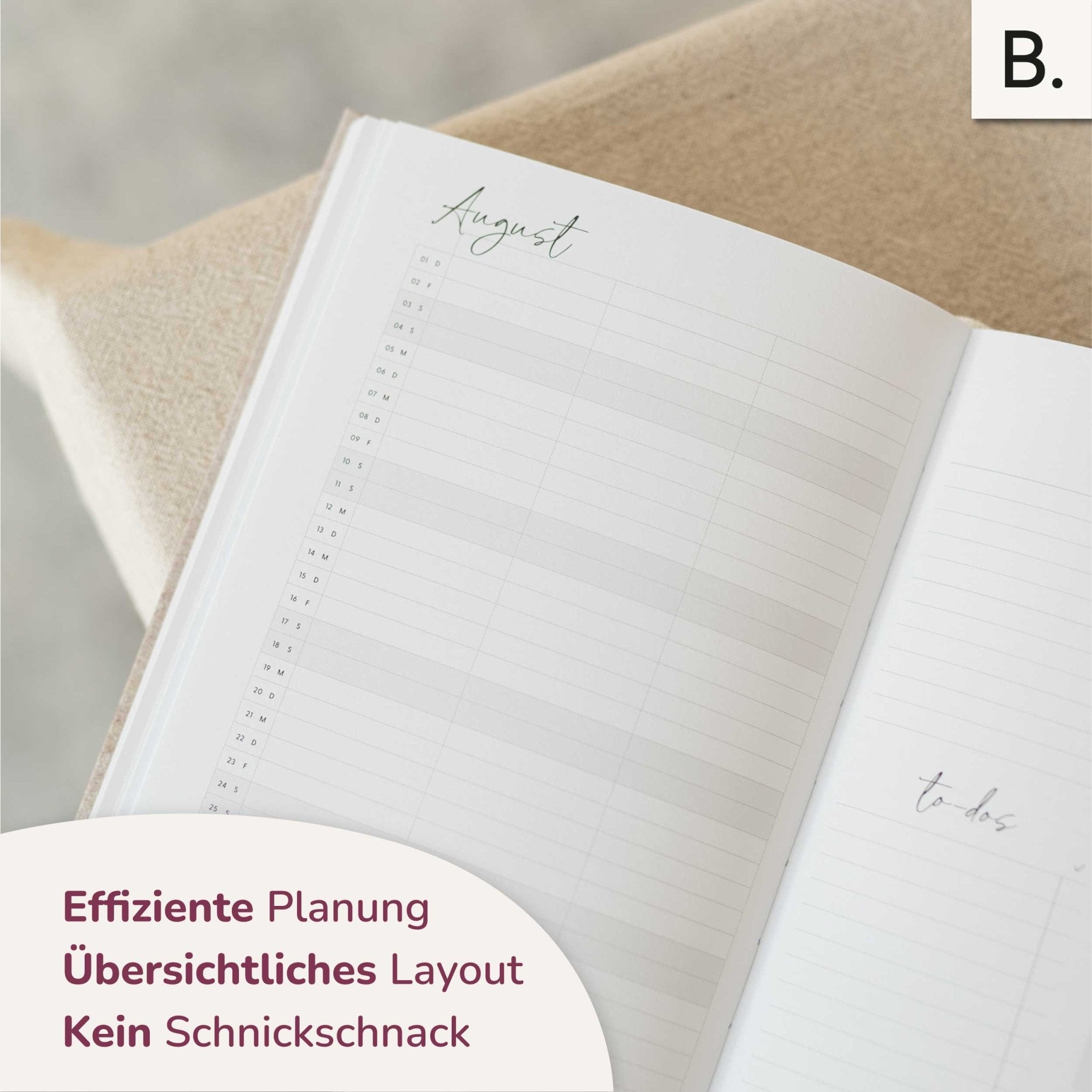 Wochenkalender 25/26 | Golden Sand