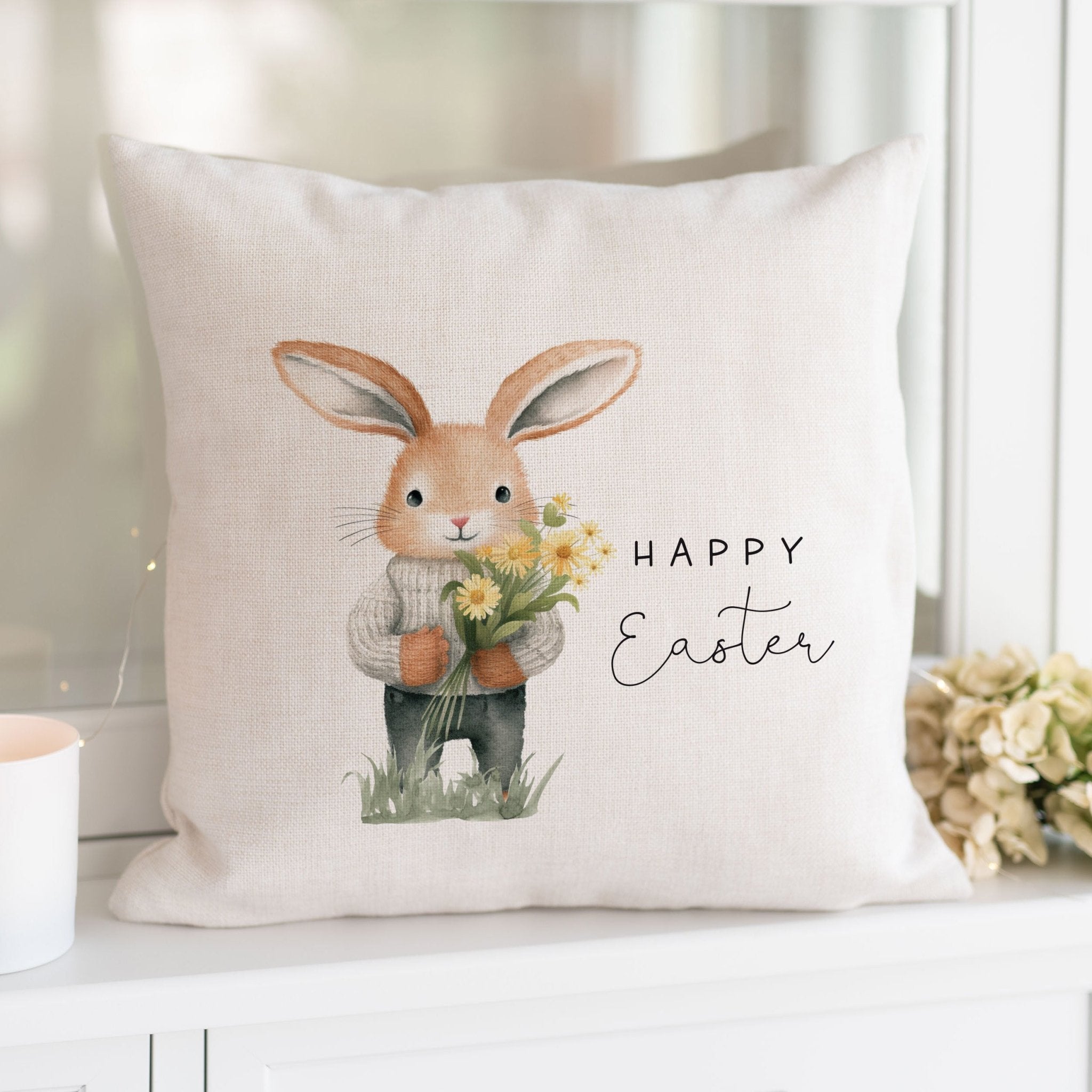 Kissen | Hase Blumenstrauss