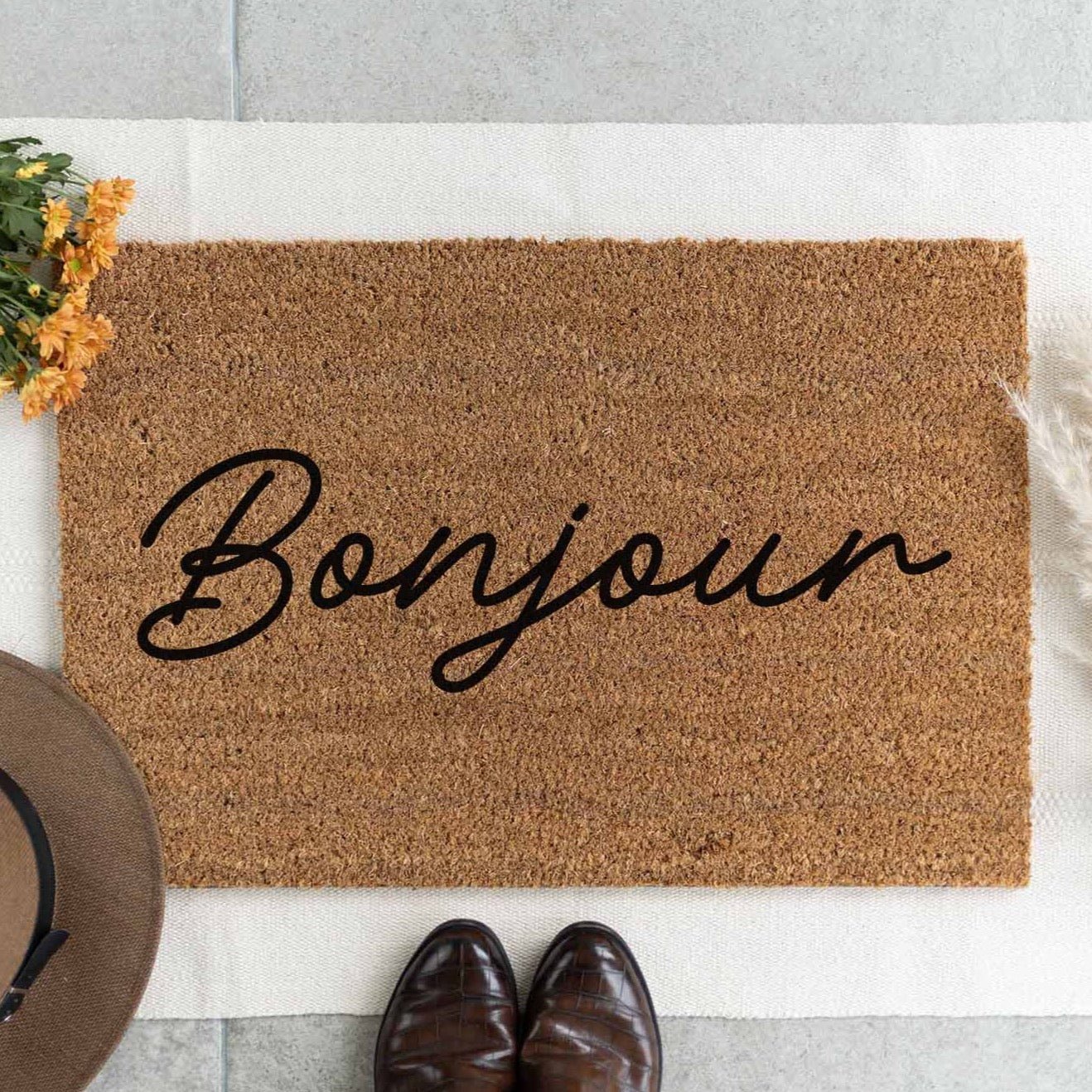Kokos Fußmatte | Bonjour