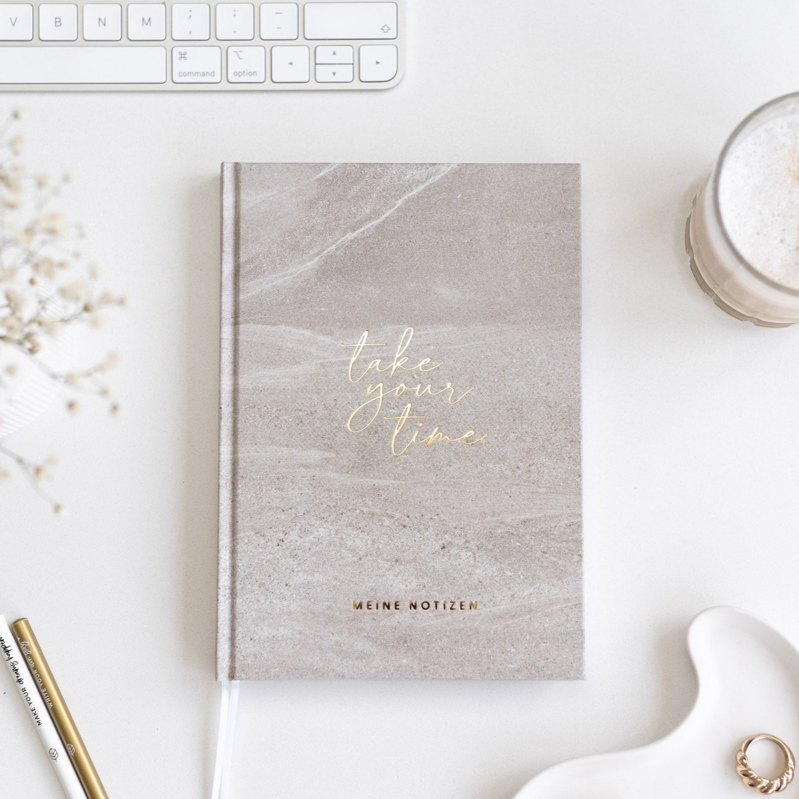 Notizbuch Dots A5 | Golden Sand