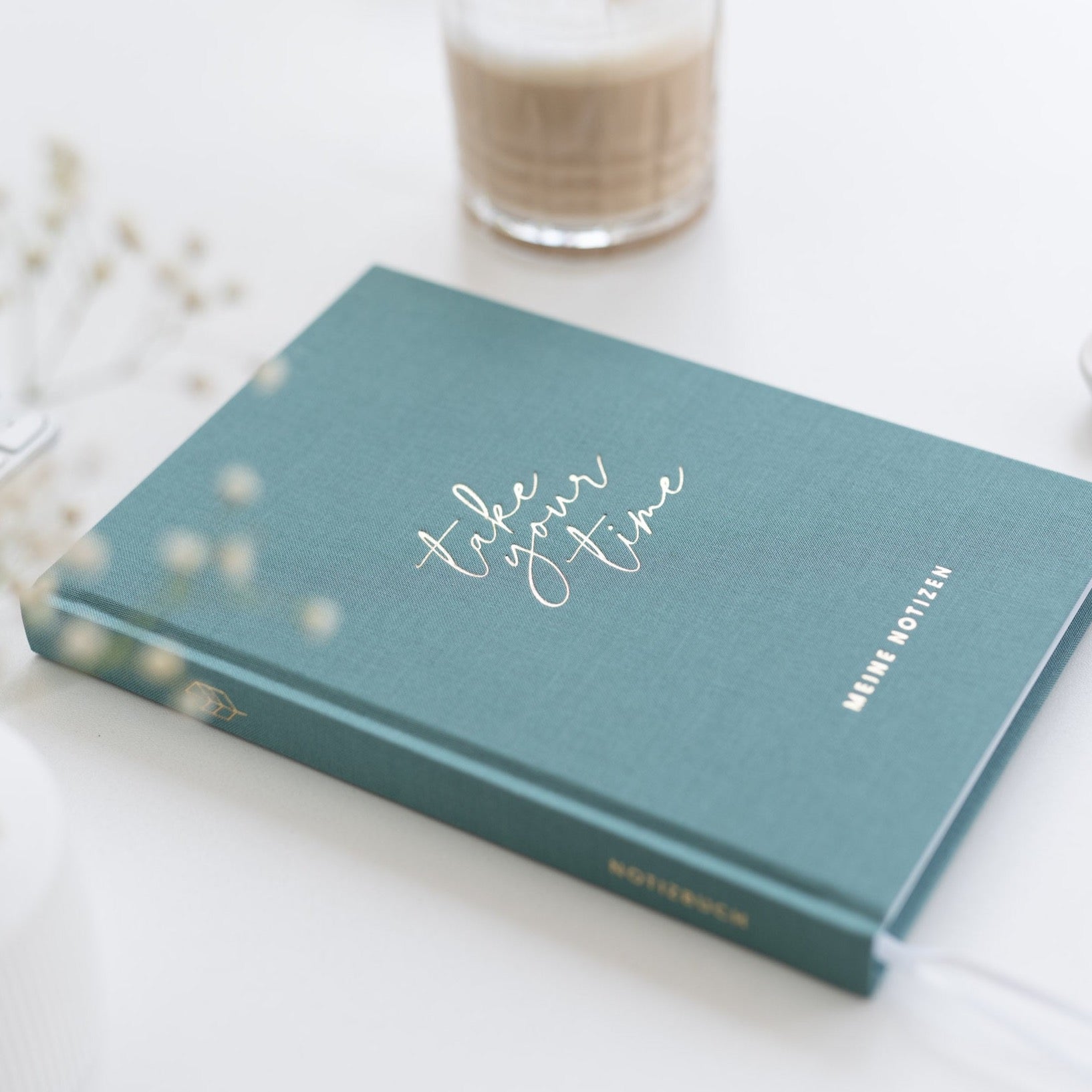 Notizbuch Dots A5 | Green Linen