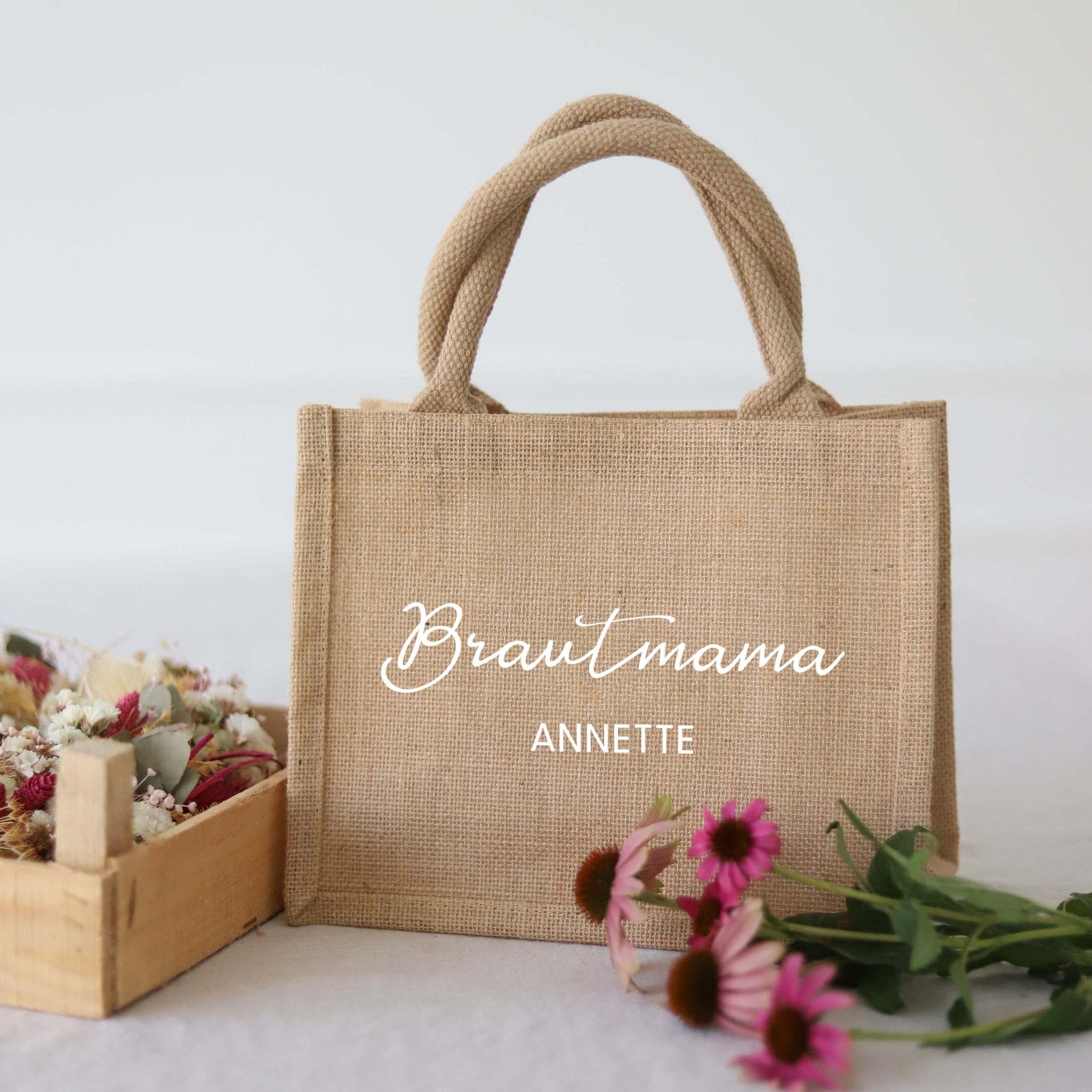 Personalisierte Geschenktasche Natur | Hochzeit