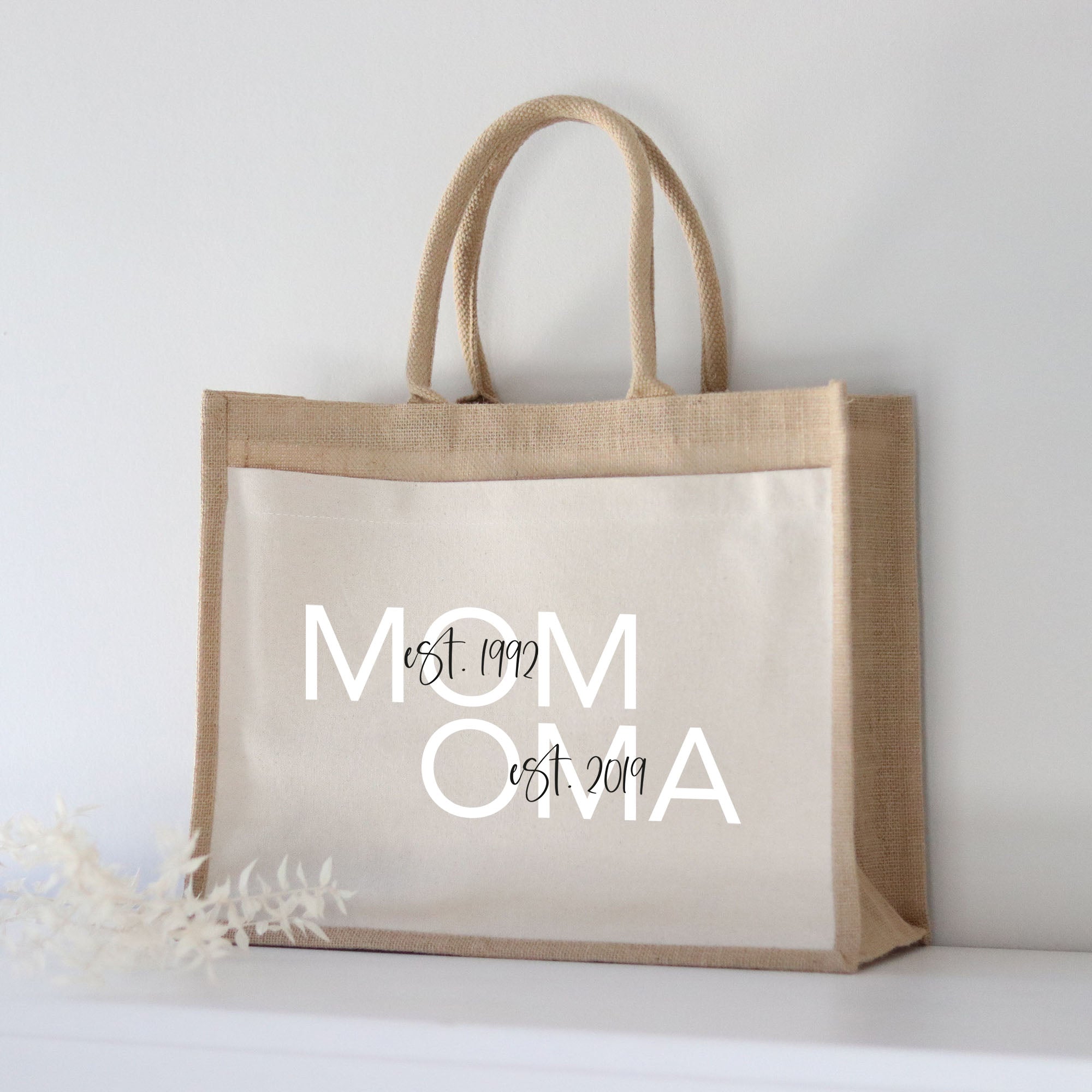 Personalisierte Jutetasche | MOM-OMA