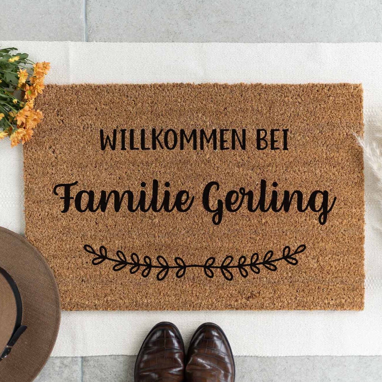 Personalisierte Kokos Fußmatte | Farmhouse