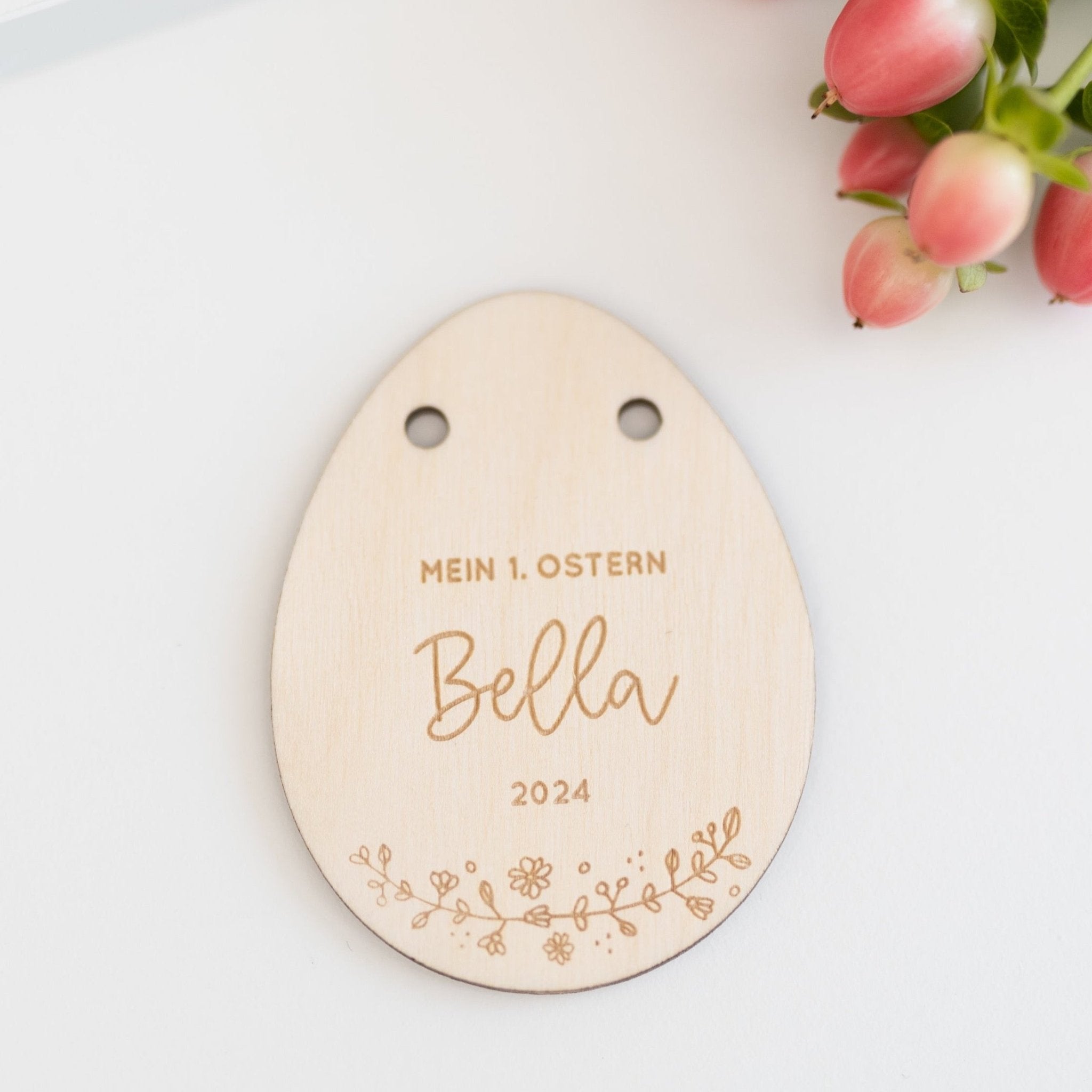 Personalisierter Korb mit Anhänger | Erstes Ostern Baby