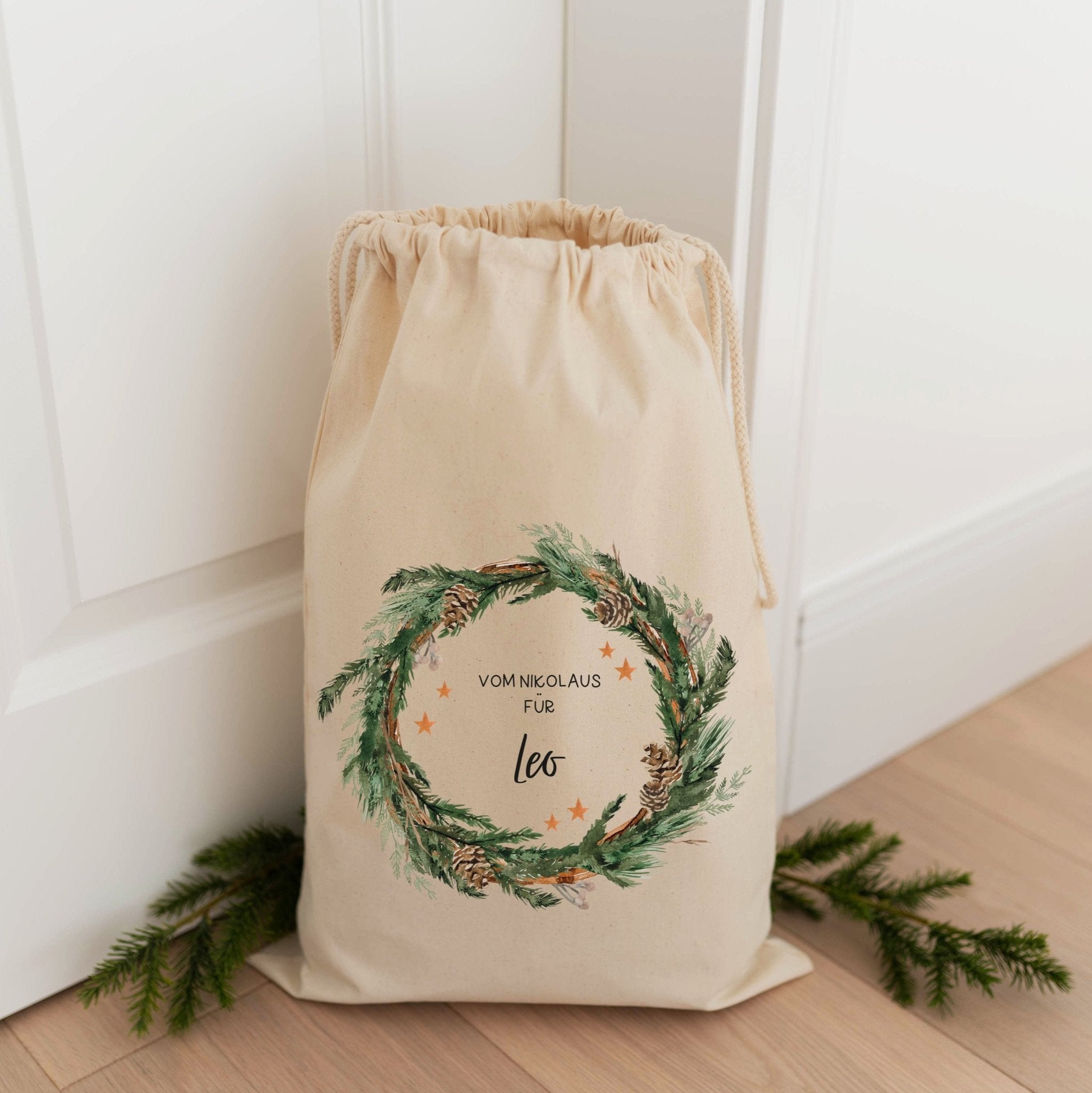Personalisierter Nikolaussack | BAUMWOLLE