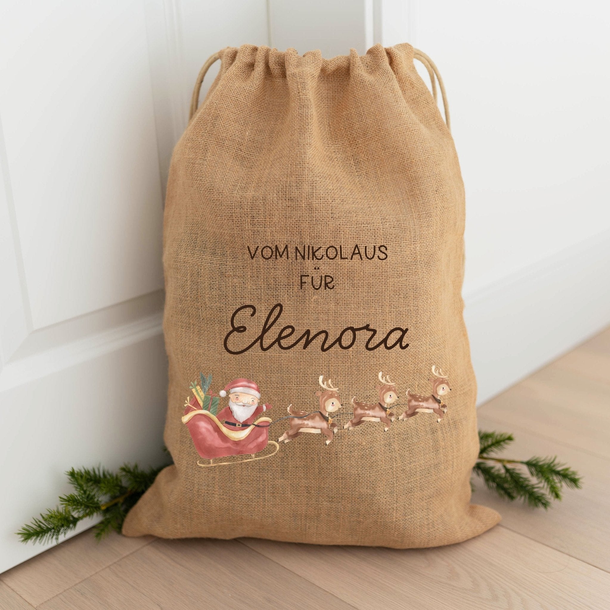 Personalisierter Nikolaussack | JUTE