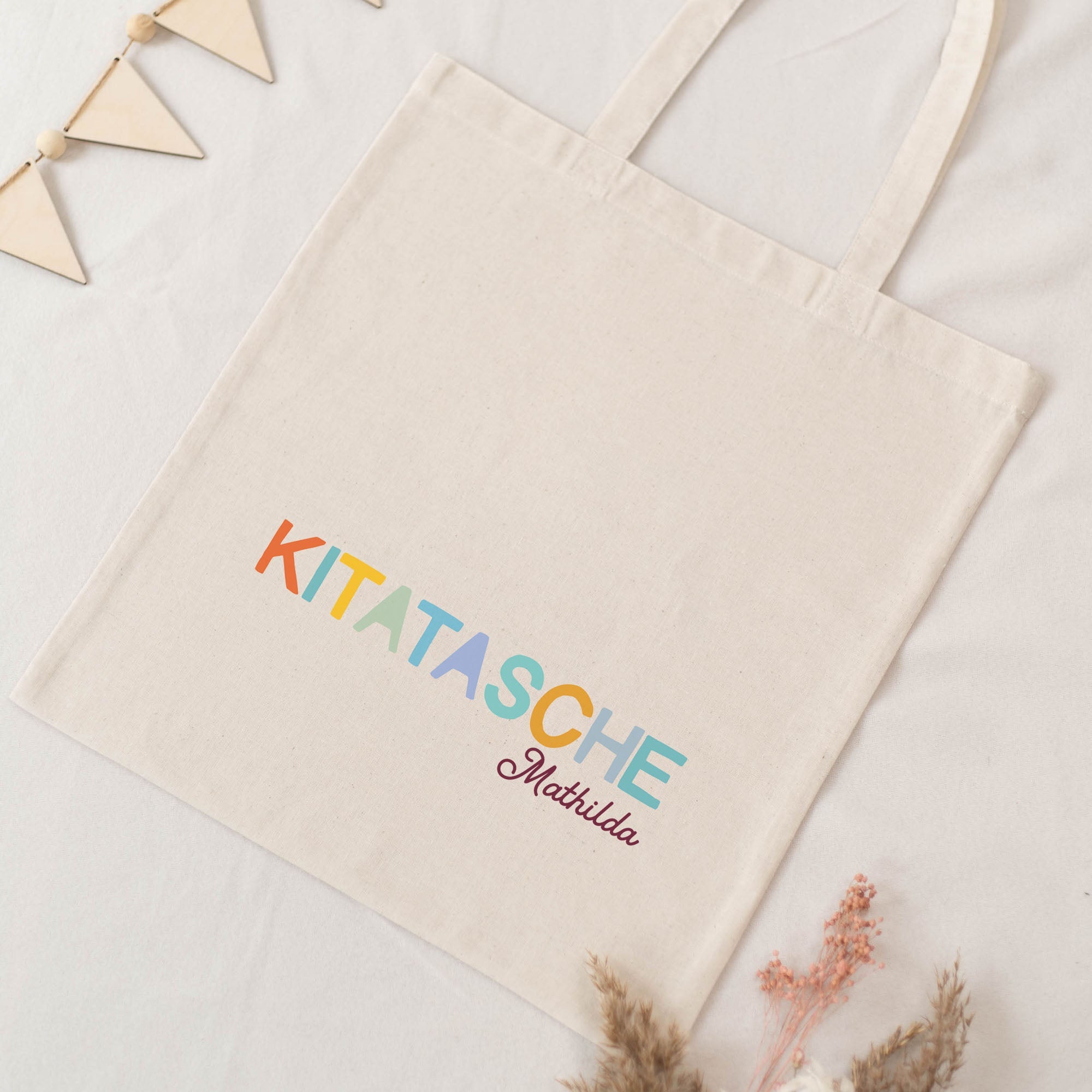 Personalisierter Stoffbeutel NATUR | Kitatasche