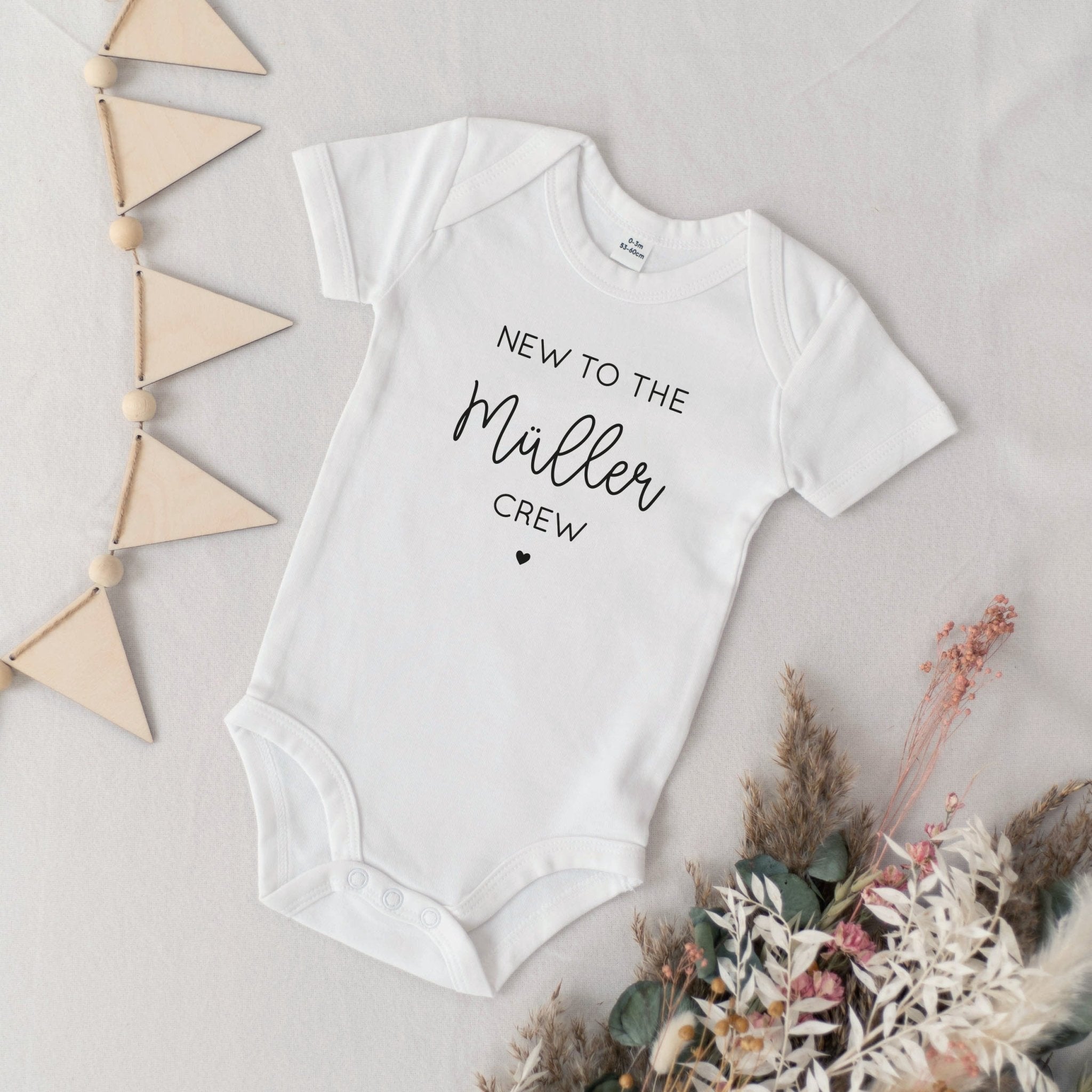 Personalisierter Strampler | Crew Familienname