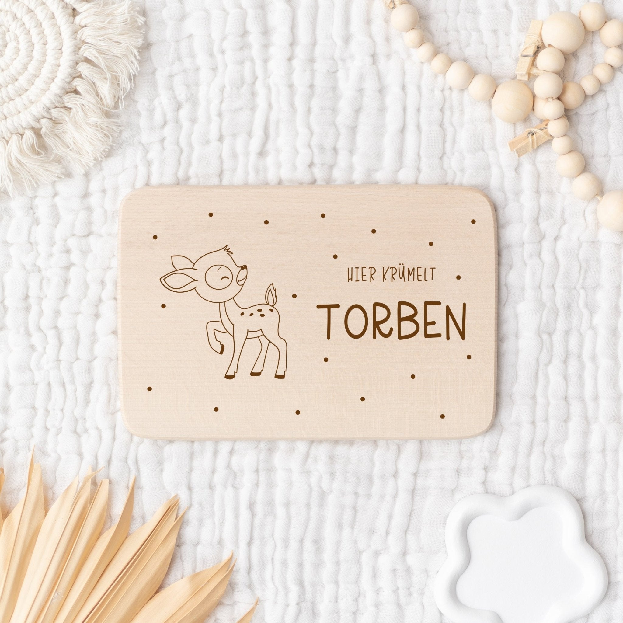Personalisiertes Frühstücksbrett | Pünktchen