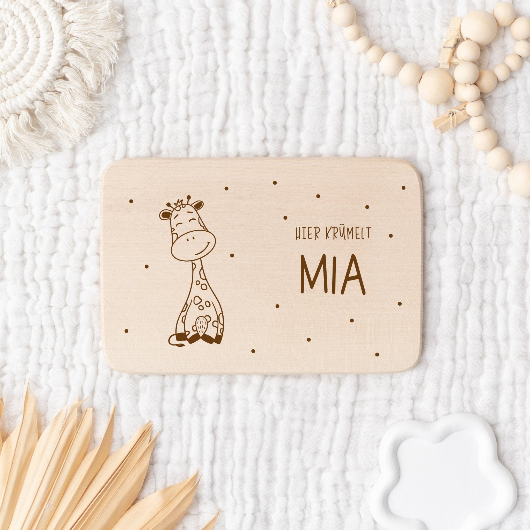 Personalisiertes Frühstücksbrett | Pünktchen