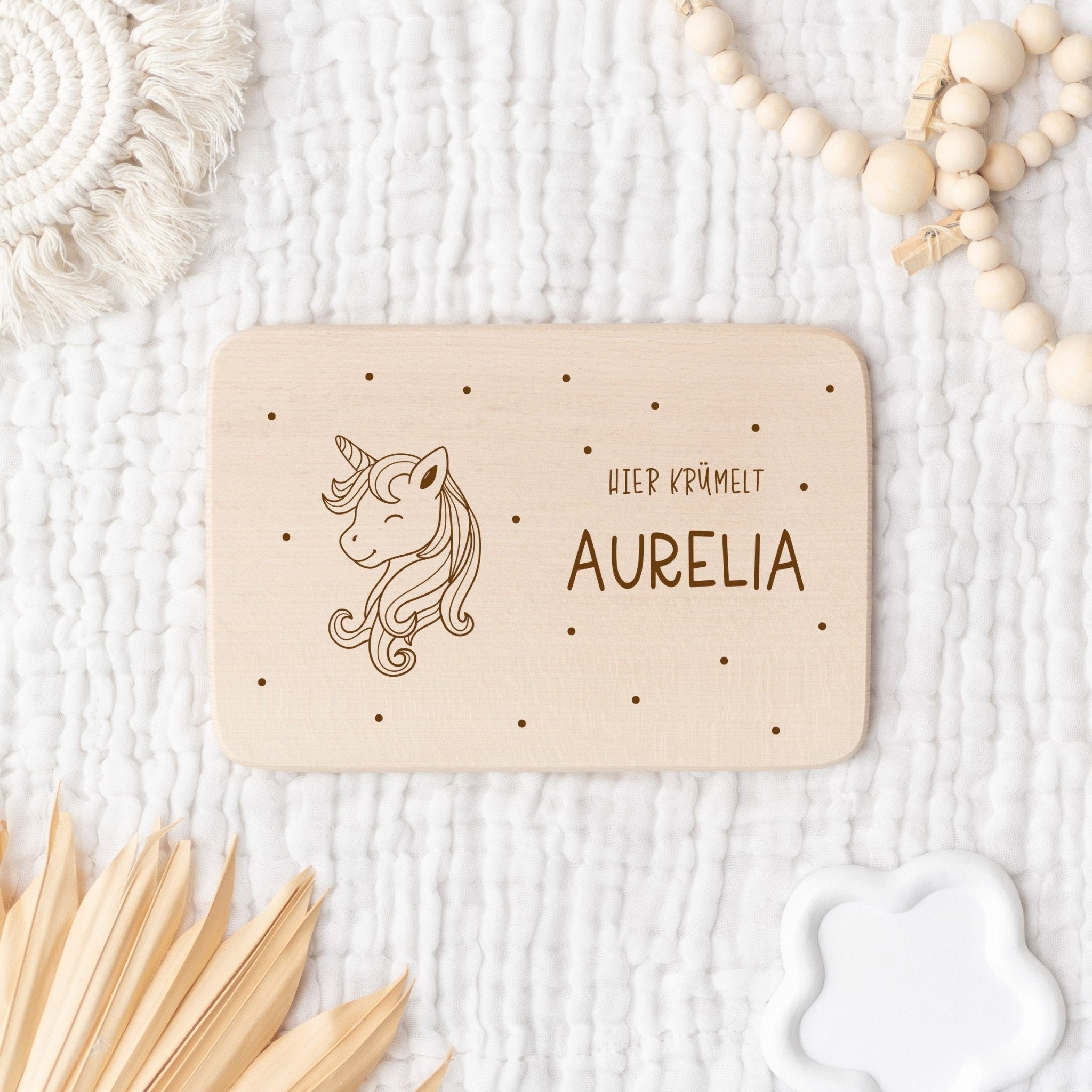 Personalisiertes Frühstücksbrett | Pünktchen