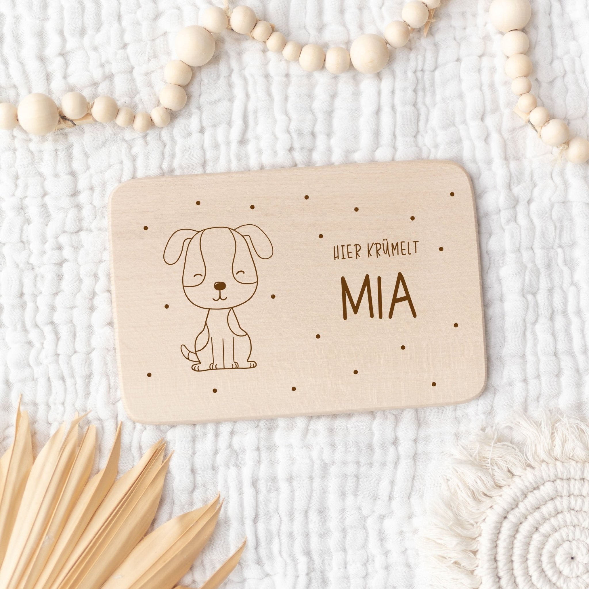 Personalisiertes Frühstücksbrett | Pünktchen