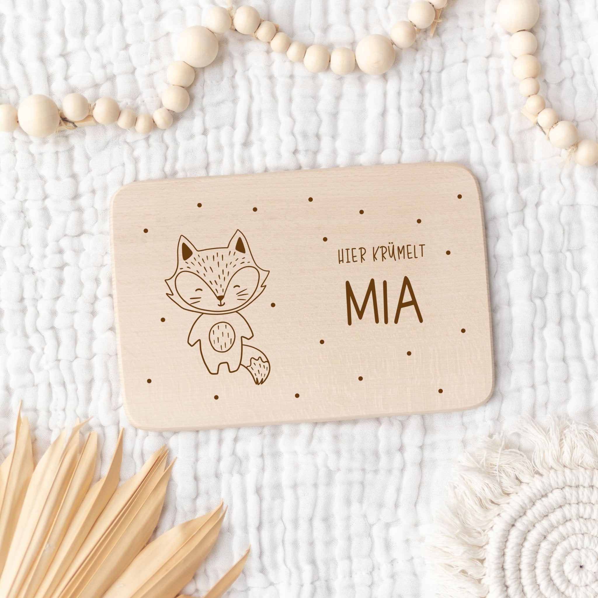 Personalisiertes Frühstücksbrett | Pünktchen