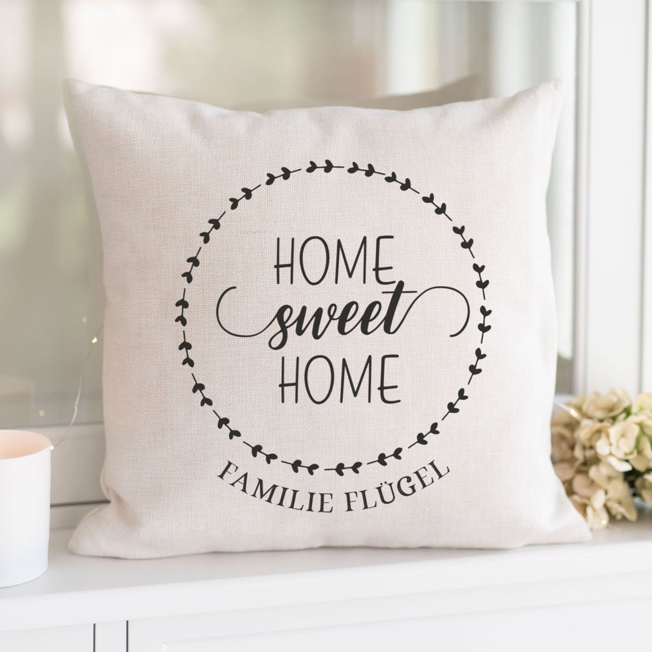 Personalisiertes Kissen | Home Sweet Home