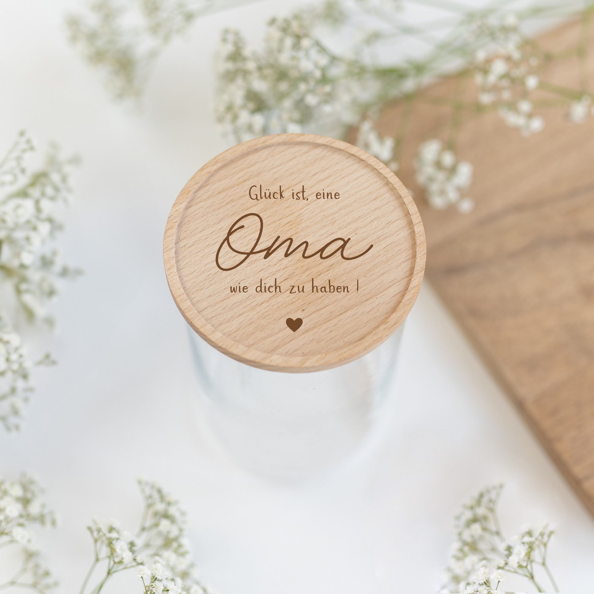 Personalisiertes Vorratsglas | Glück ist