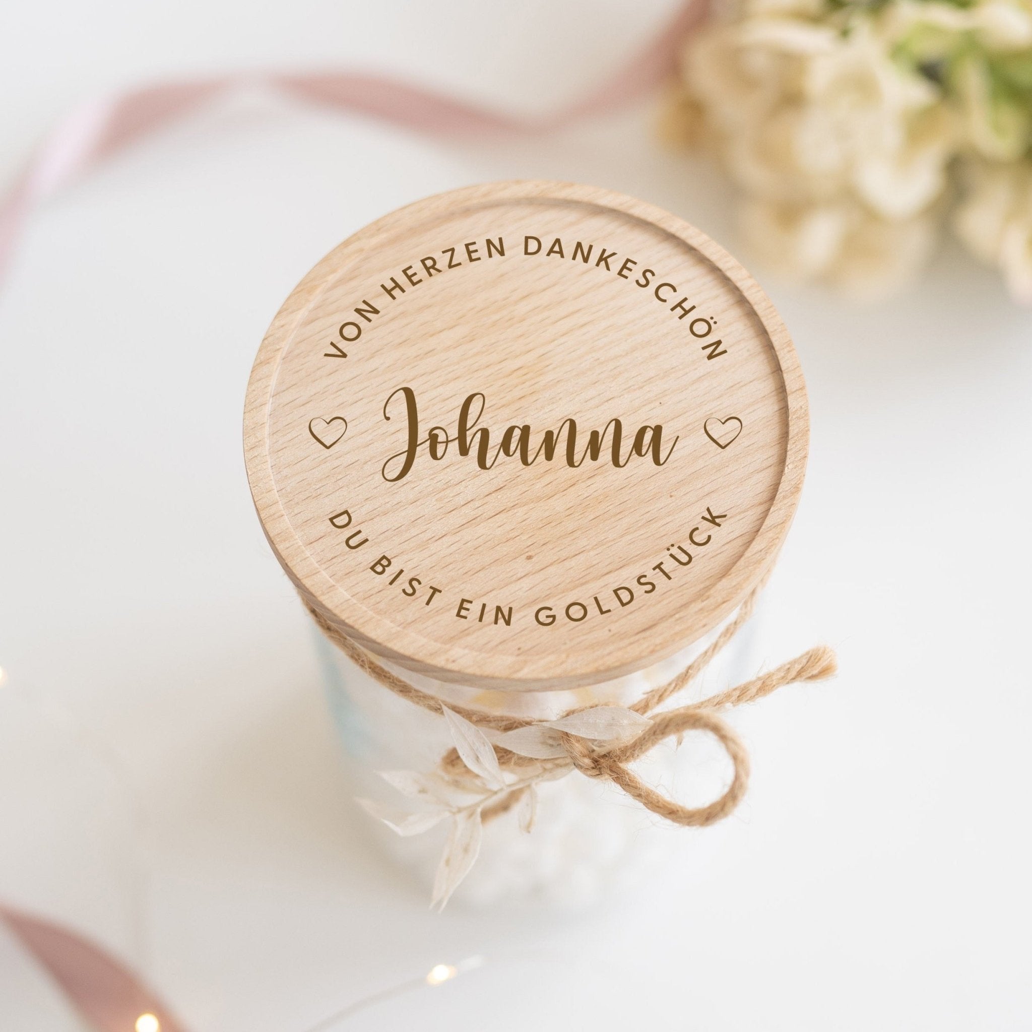 Personalisiertes Vorratsglas | Goldstück