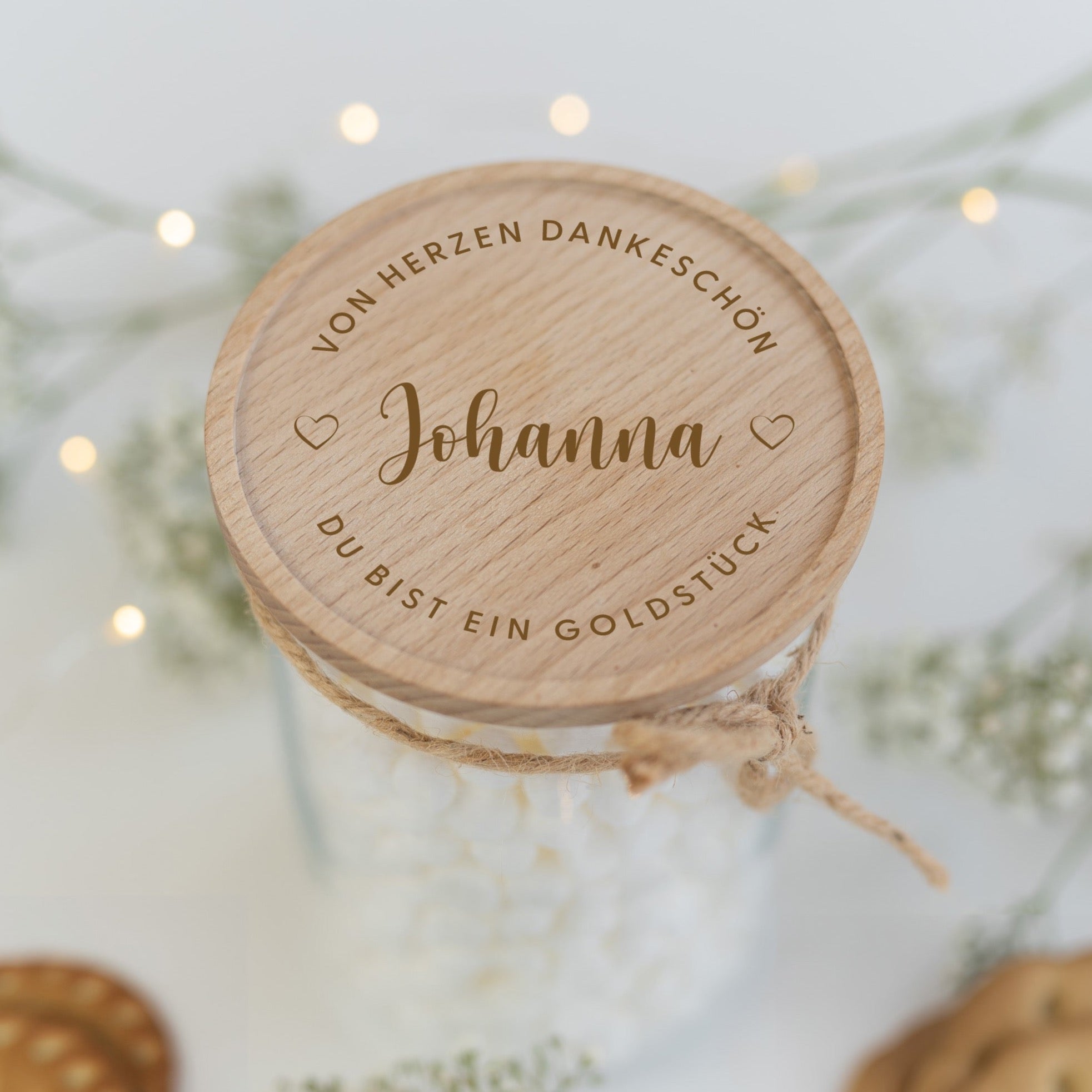 Personalisiertes Vorratsglas | Goldstück