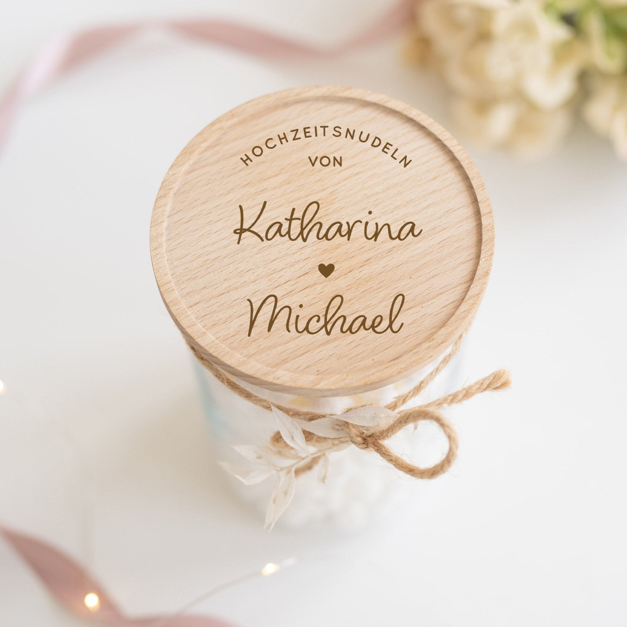 Personalisiertes Vorratsglas | Hochzeitsnudeln