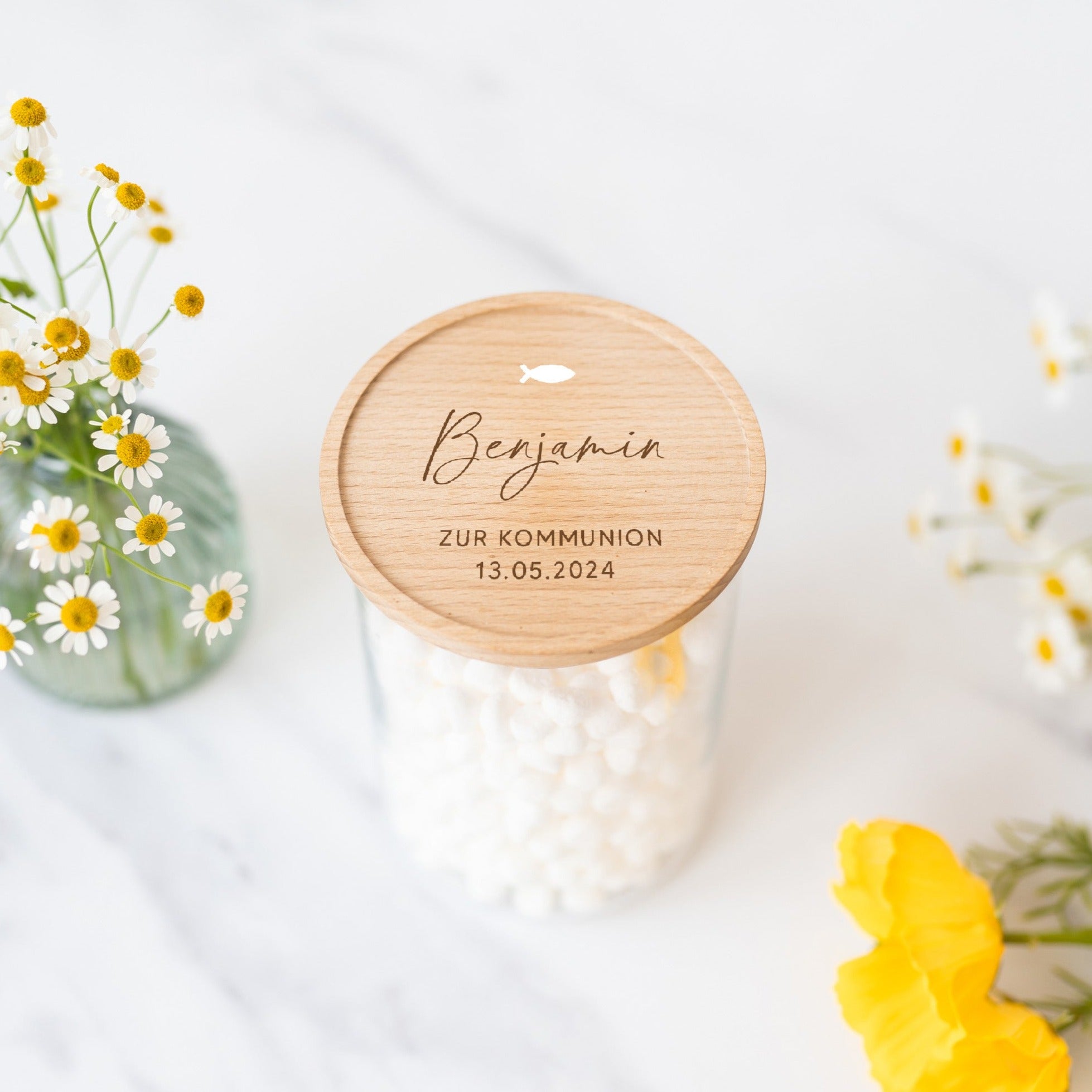 Personalisiertes Vorratsglas | Kommunion Konfirmation