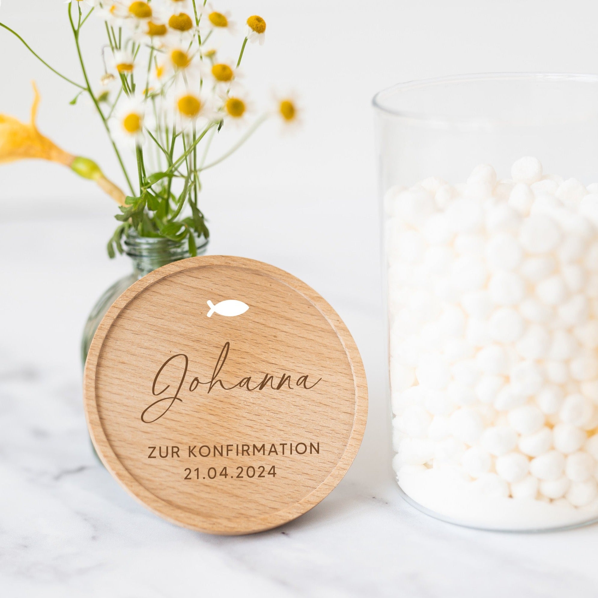 Personalisiertes Vorratsglas | Kommunion Konfirmation