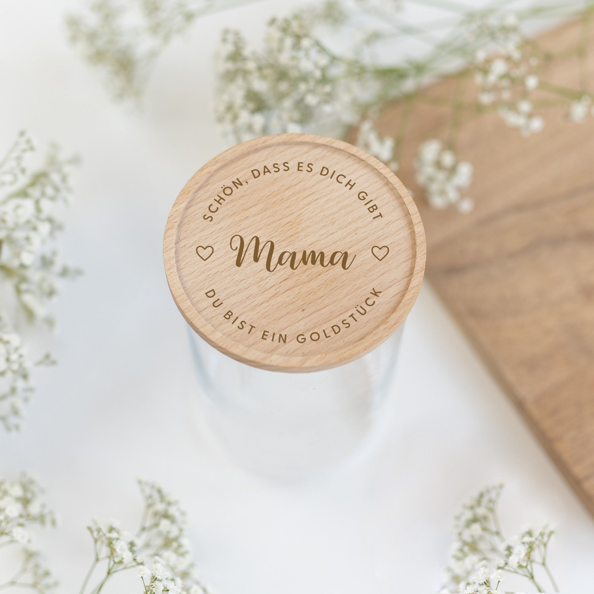 Personalisiertes Vorratsglas | Muttertag - Vatertag