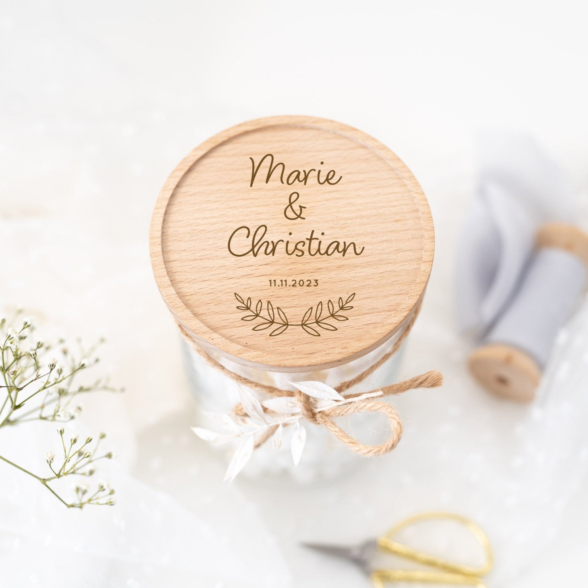 Personalisiertes Vorratsglas | Namen Zweig