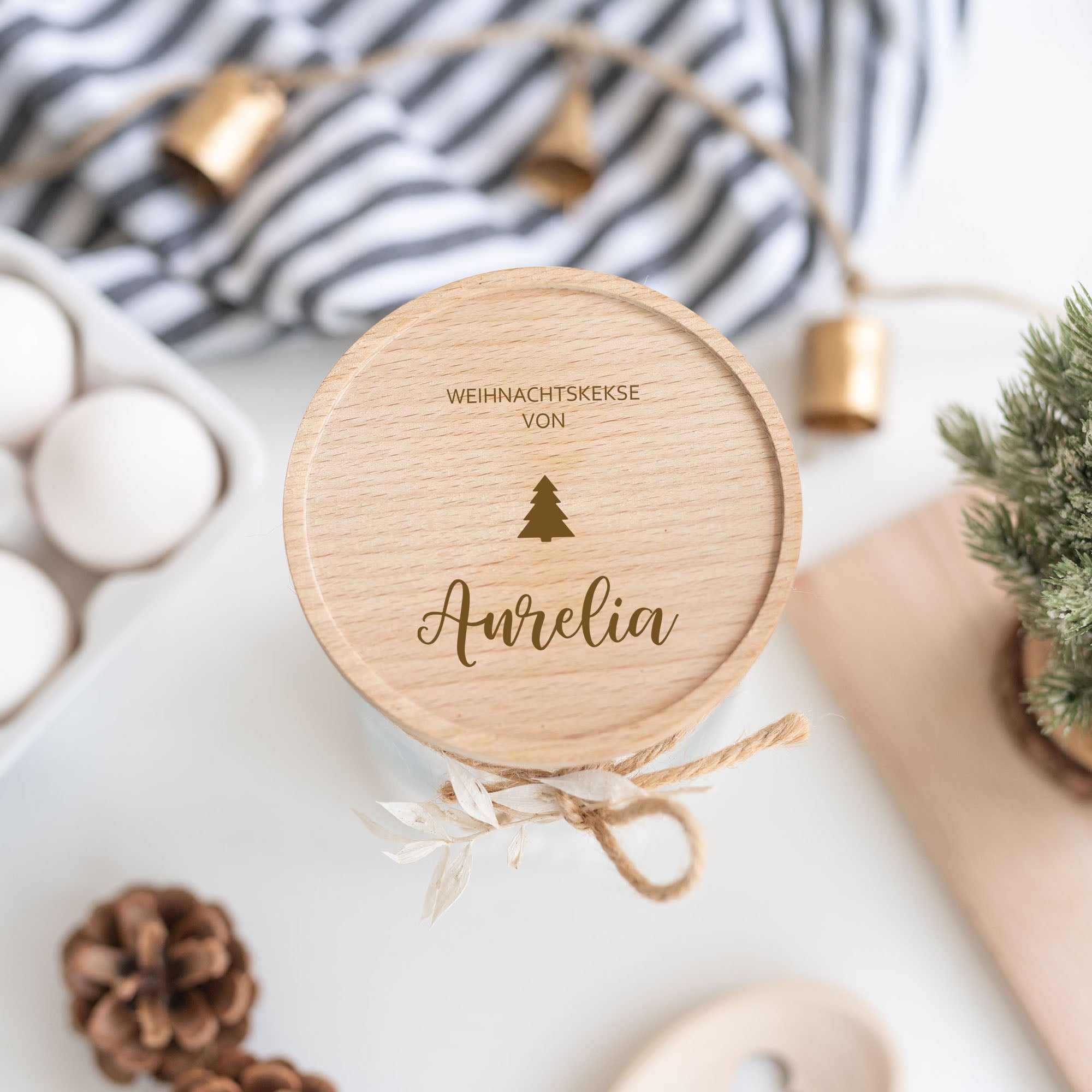 Personalisiertes Vorratsglas | Tannenbaum