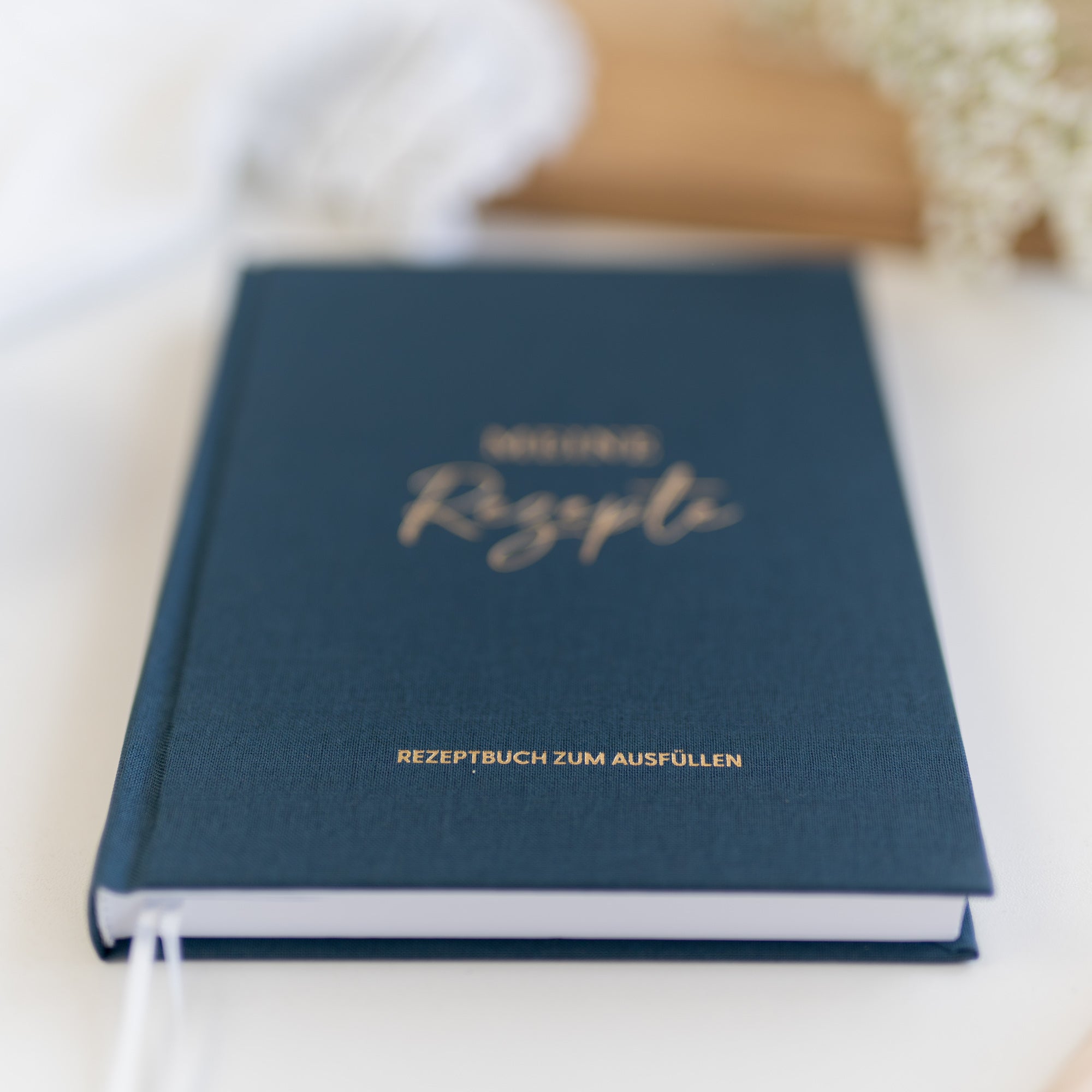 Rezeptbuch A5 | Blue Linen