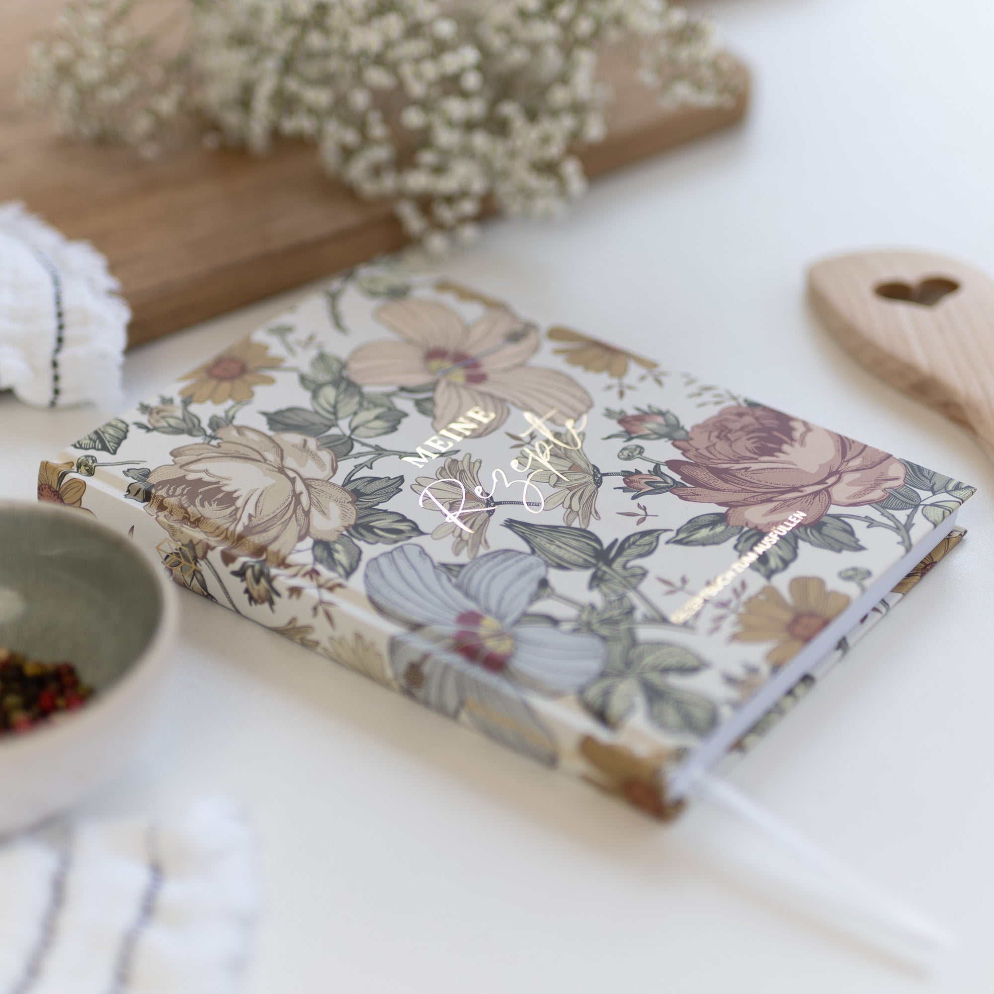 Rezeptbuch A5 | Rose