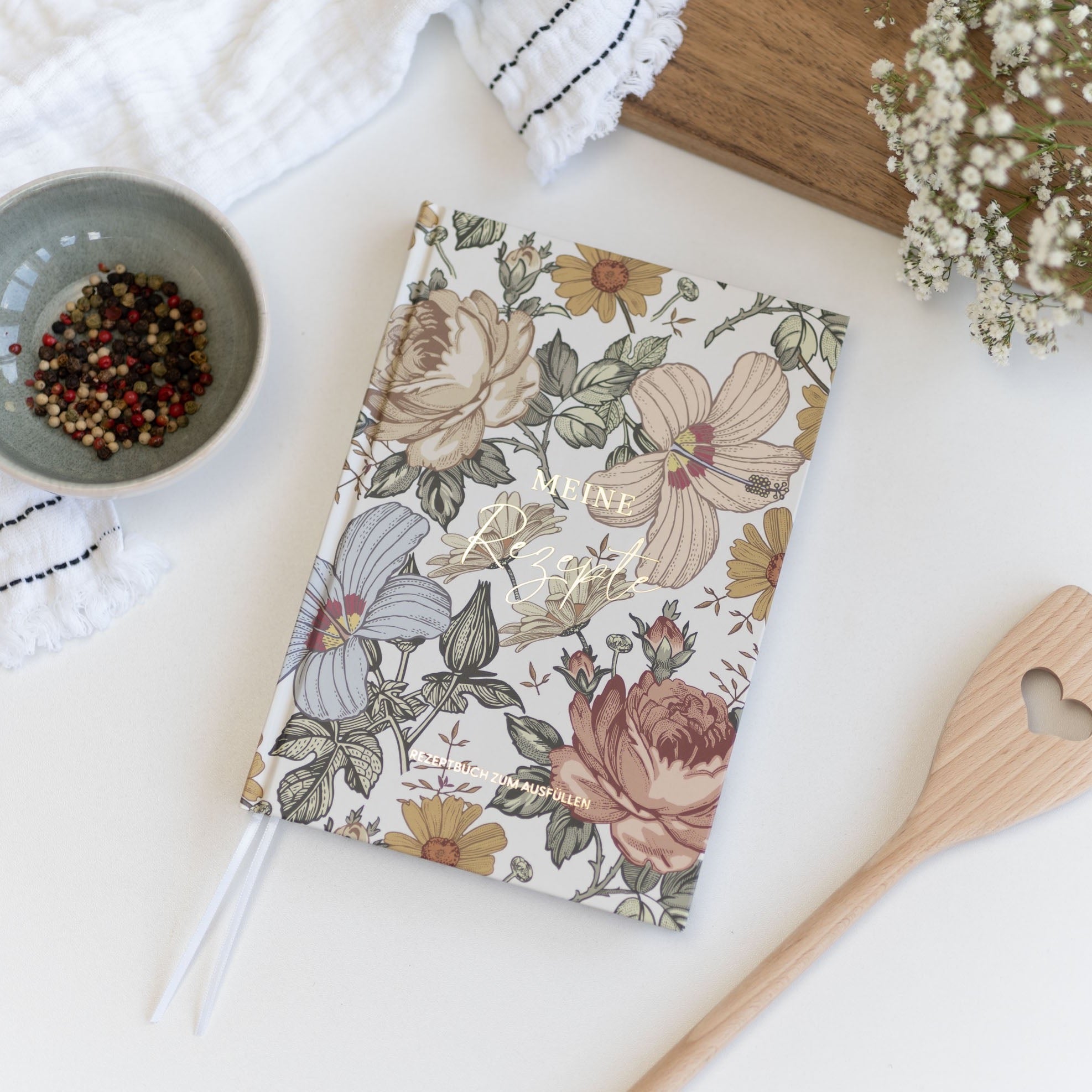 Rezeptbuch A5 | Rose