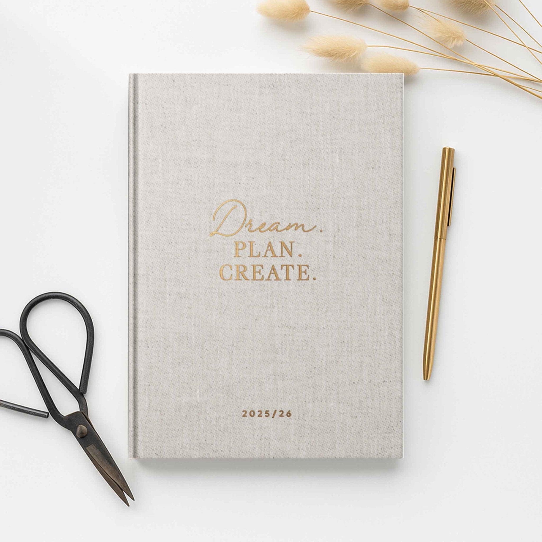 Wochenkalender 25/26 | Natur Leinen