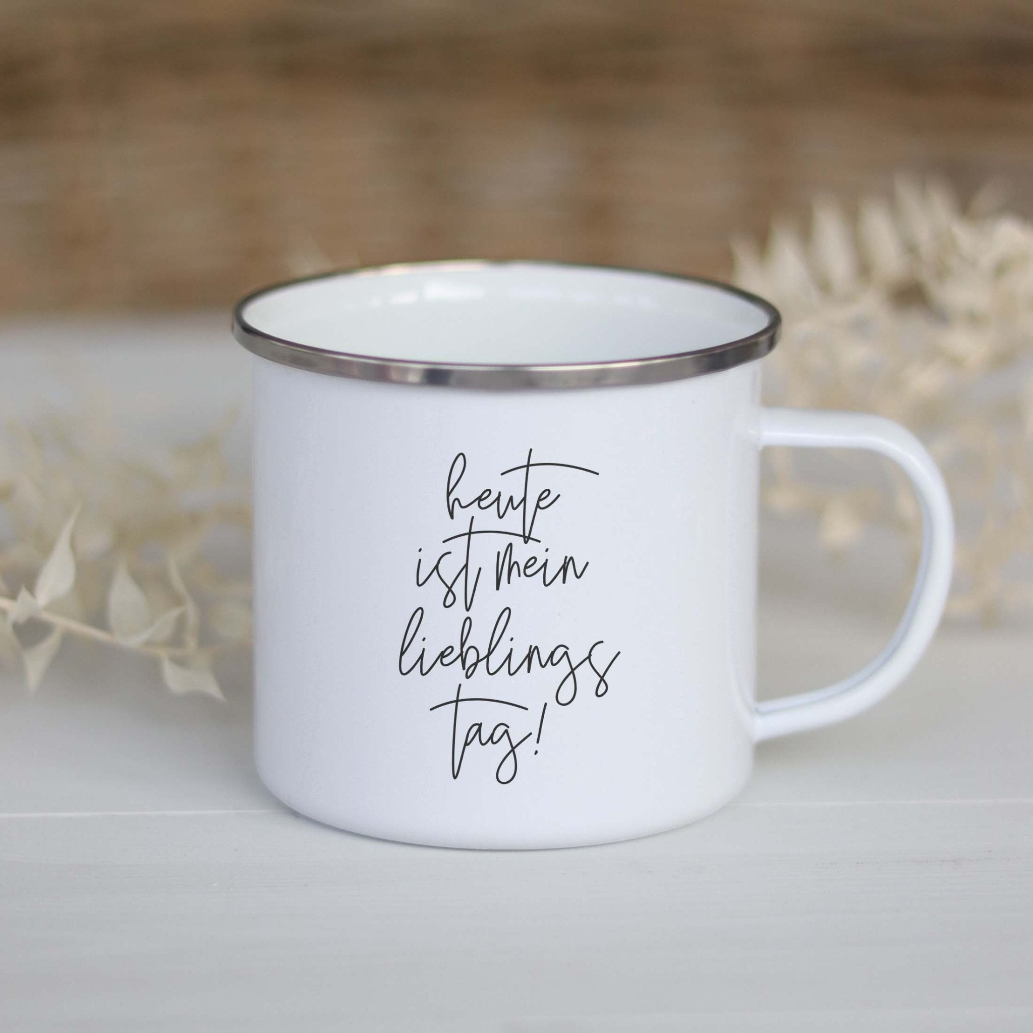 Emailletasse | Lieblingstag