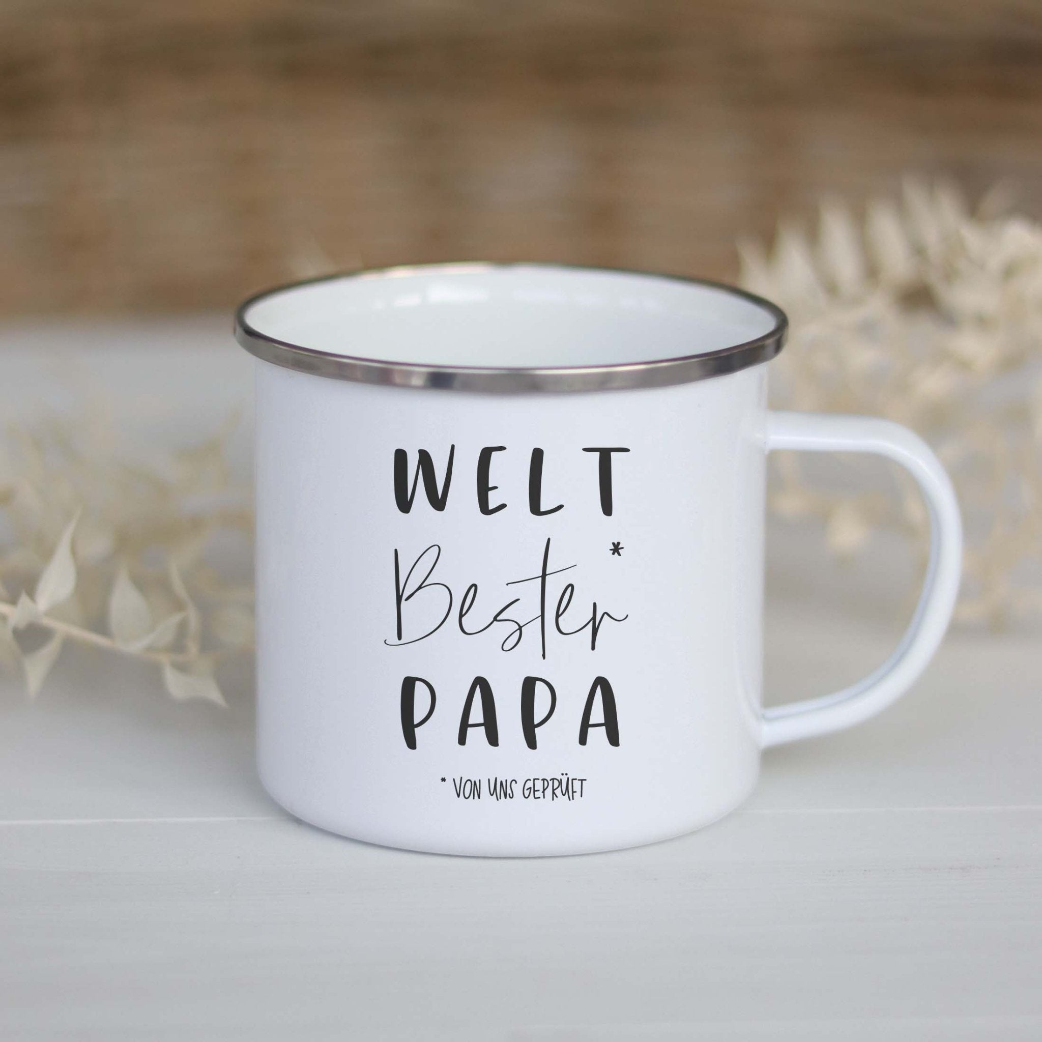 Emailletasse | Weltbester Papa
