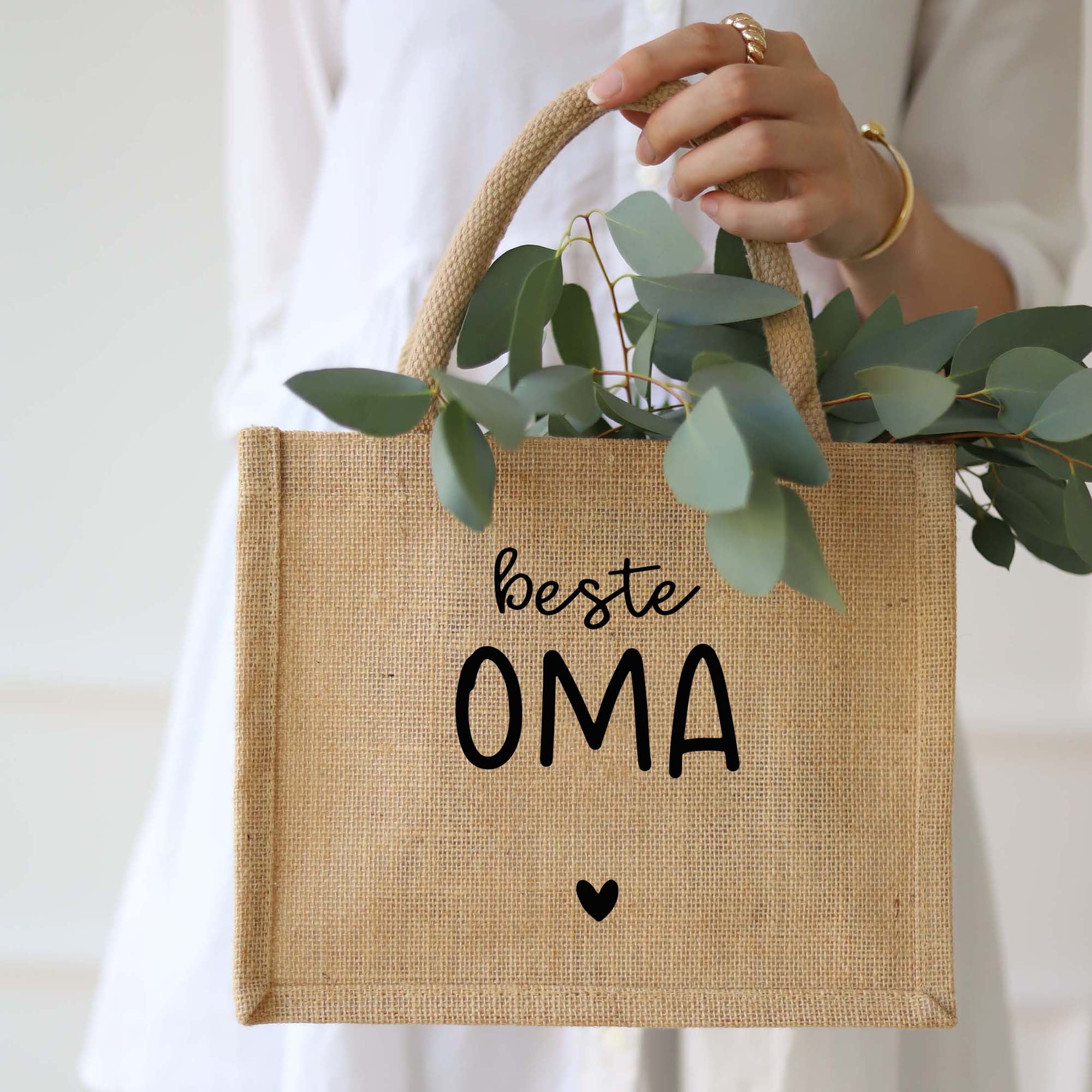 Geschenktasche Natur | Beste Oma