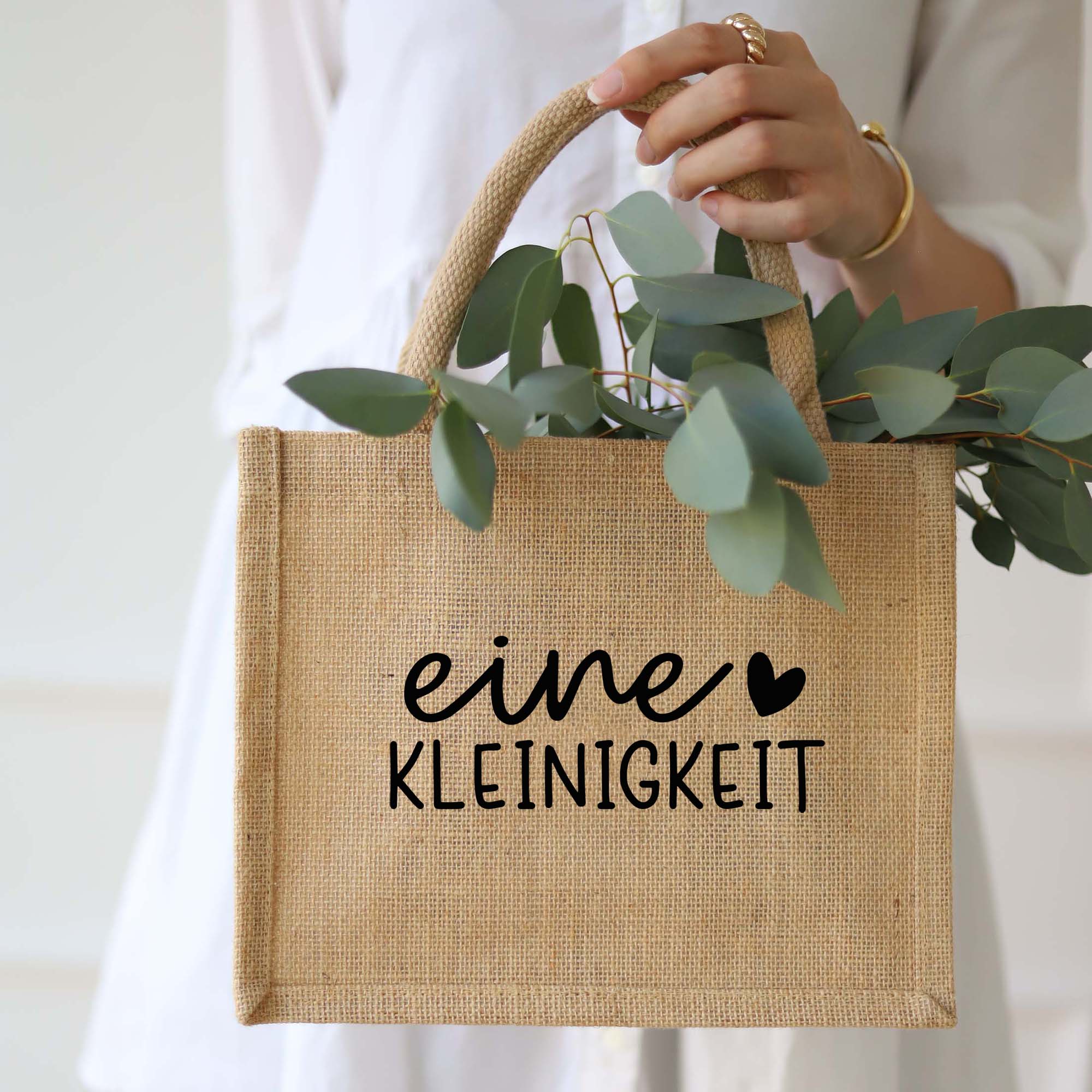 Geschenktasche Natur | Kleinigkeit Herz