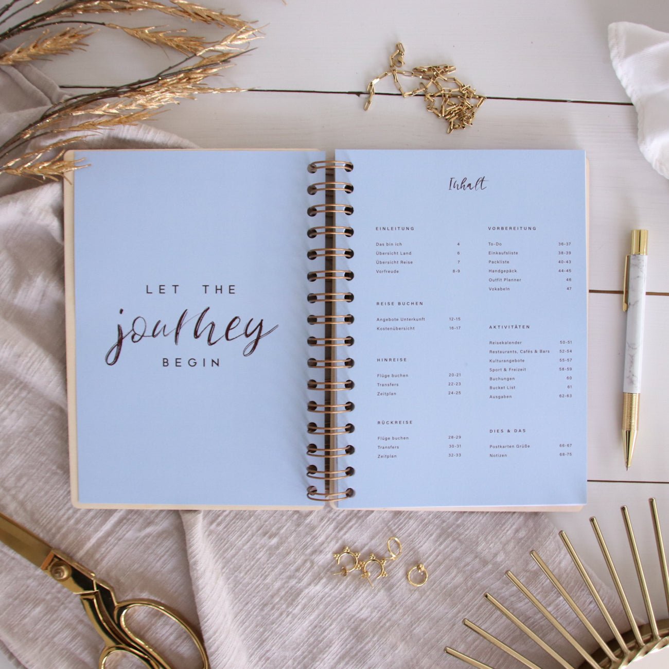 Holzbuch Reiseplaner | Koffer